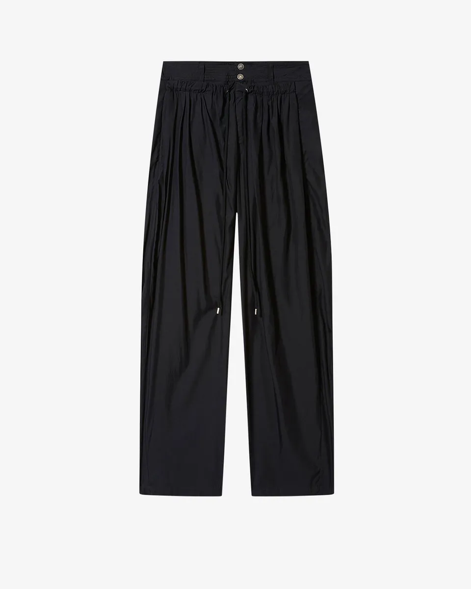 Isabel Marant Inaya Pantalon Large Noir Fluide 36