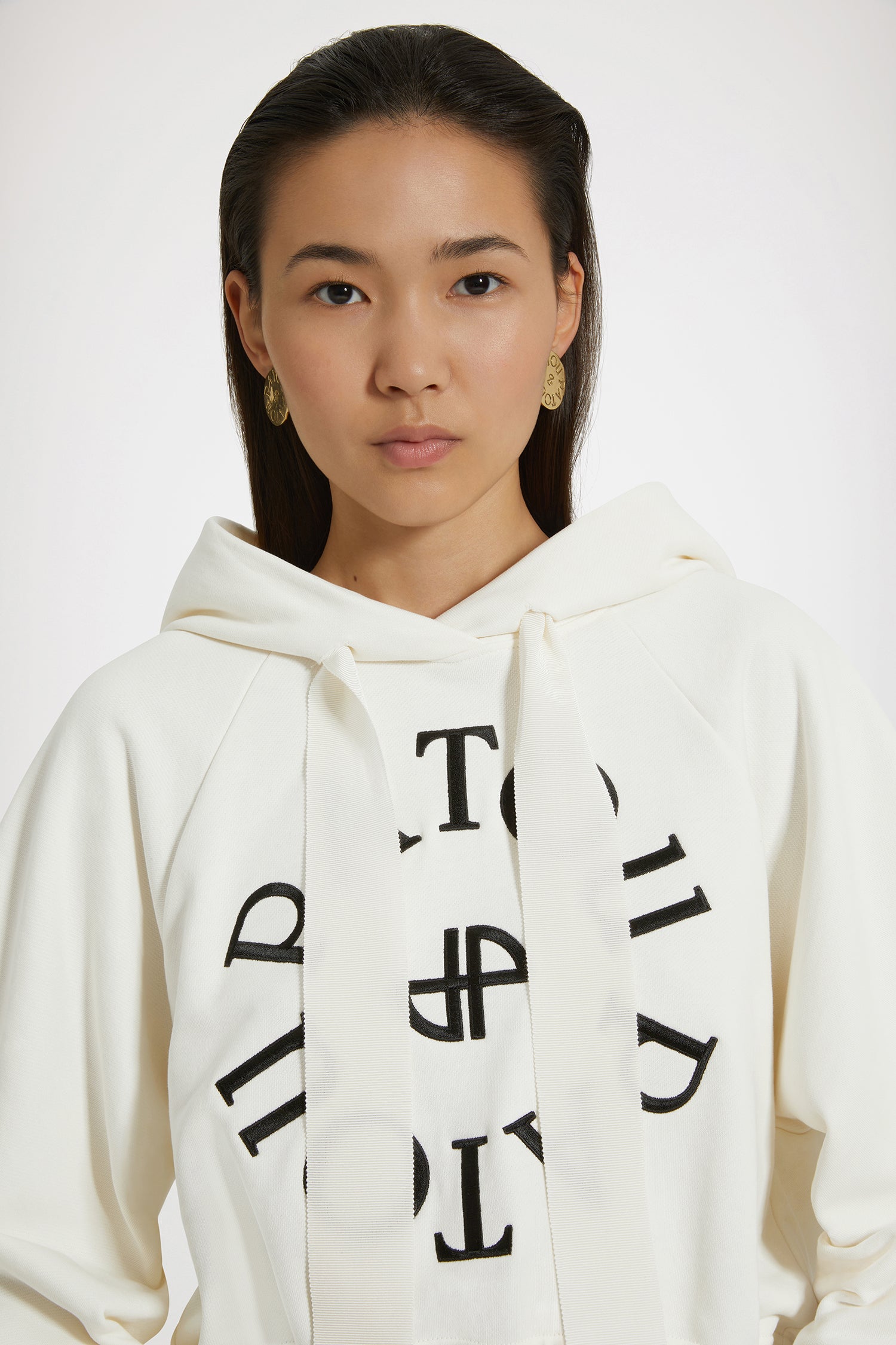 Patou JE069 hoodie sweat coton bio capuche naturel