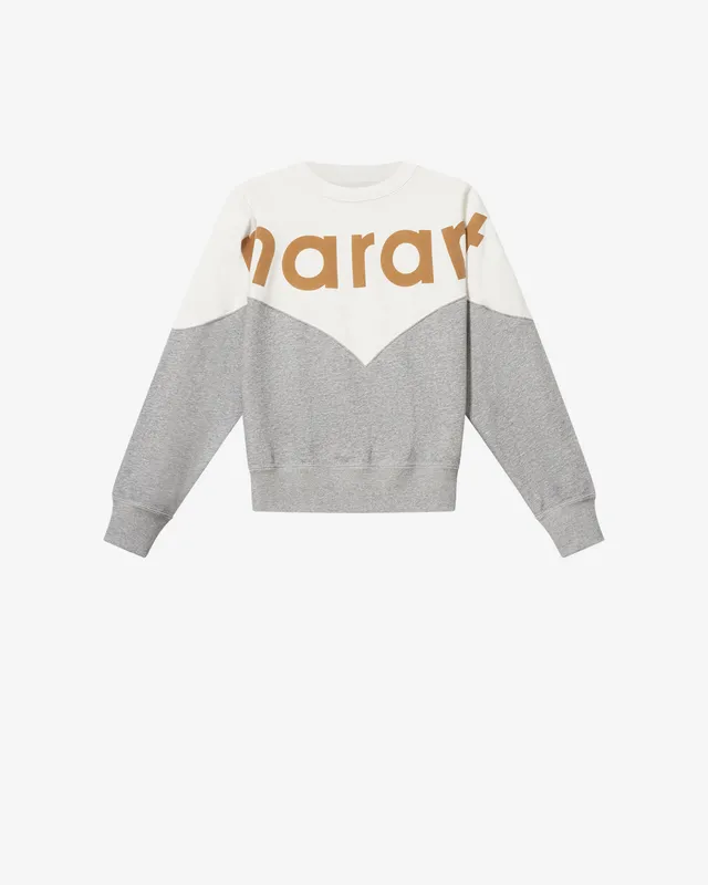 Isabel Marant Houston sweatshirt molleton bicolore logo