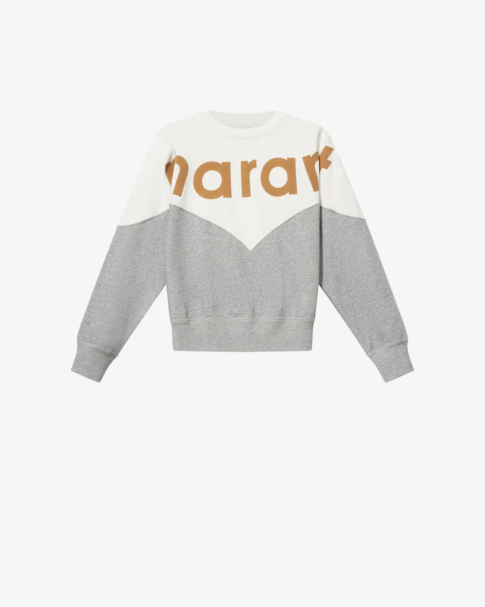 Isabel Marant Houston sweatshirt molleton bicolore logo