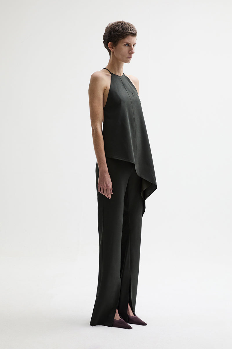 ATU Body Couture Crane Haut Kaki Dos Nu Laine