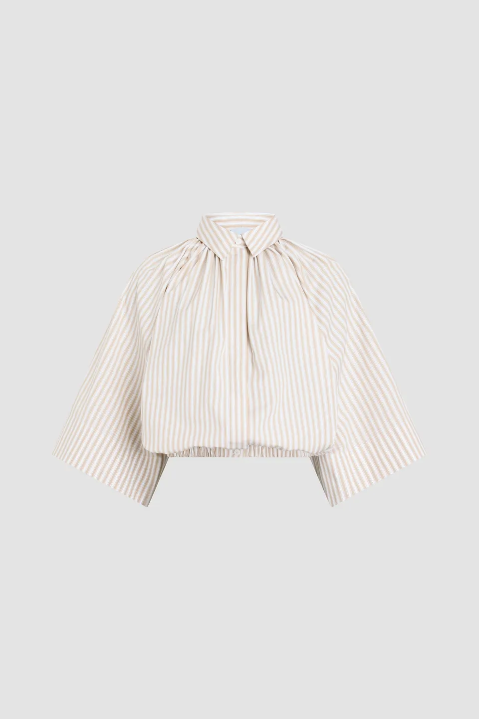 Patou BL061 blouse rayée coton Dolce Coffee Stripes