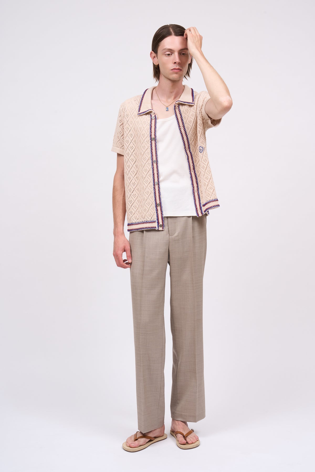 Paul & Joe Amazonie cardigan crochet coton brodé