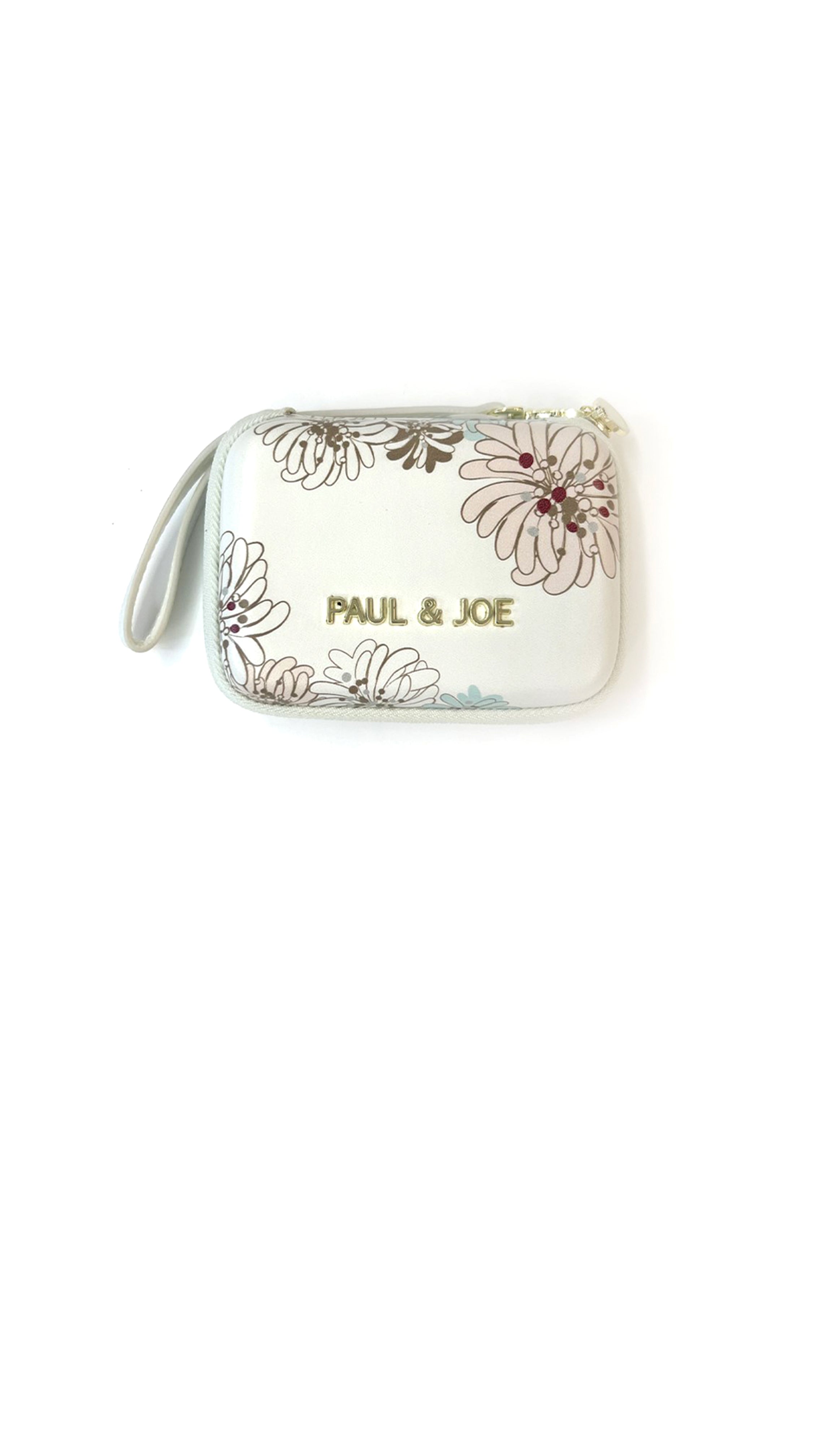 PAUL & JOE Petite maroquinerie pochette rigide Blanc chrysanthèmes