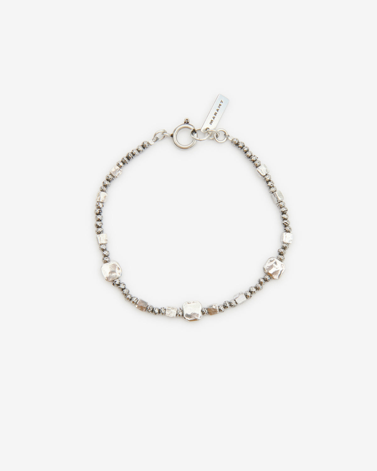 Isabel Marant Gary BR0207 bracelet perles argent T1