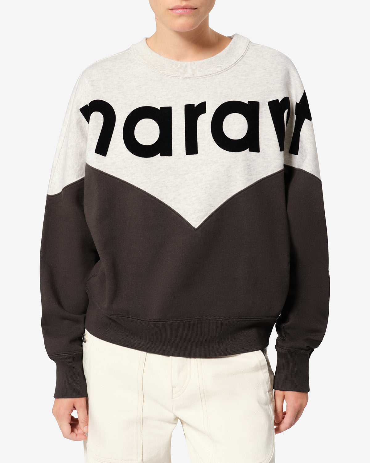 Isabel Marant Houston sweatshirt noir délavé coton