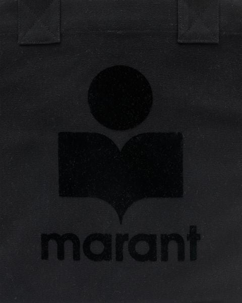 Isabel Marant Yenky Small sac cabas noir toile coton