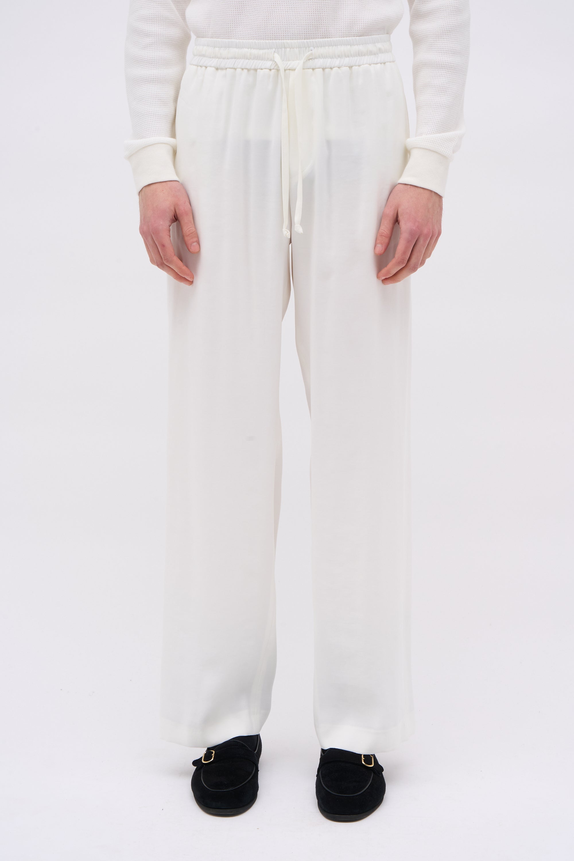 Paul & Joe Tailoring Salahy pantalon twill cupro blanc