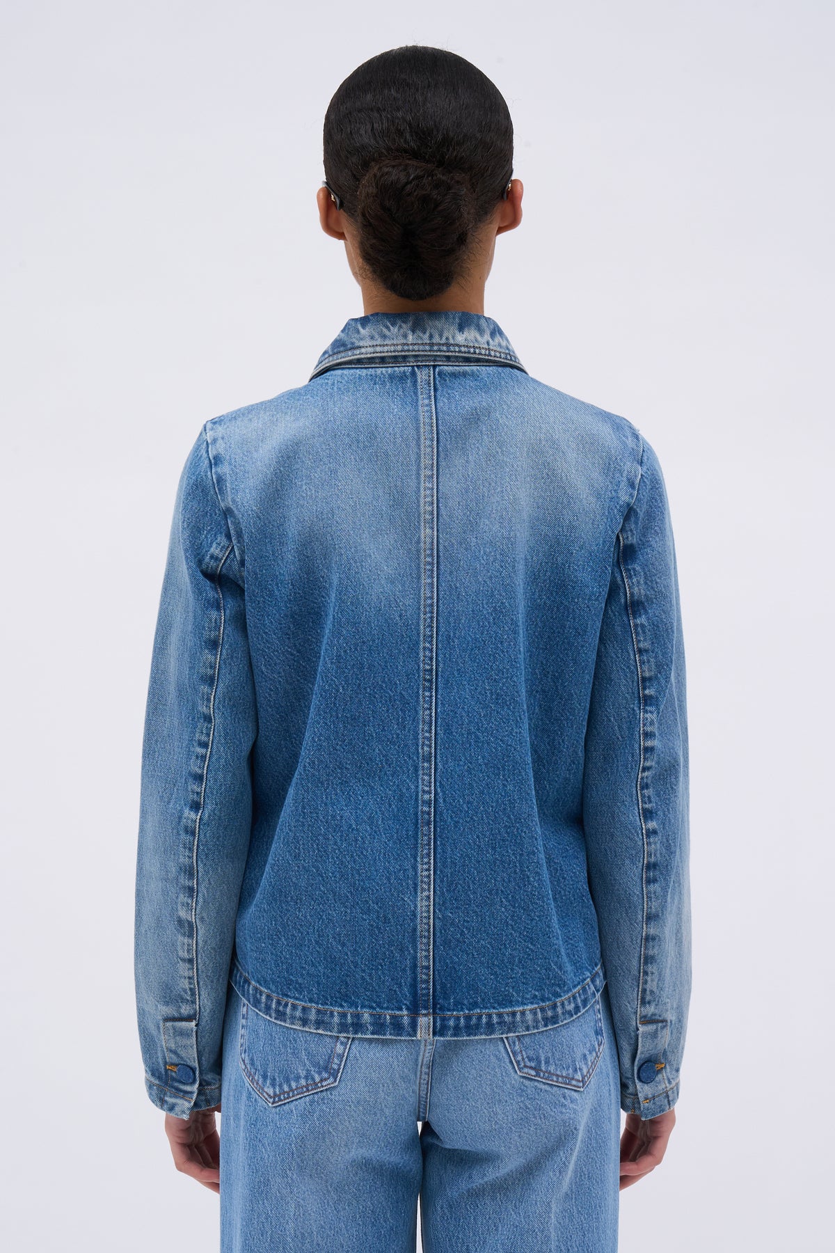 Paul & Joe Florence veste courte denim délavé 100% coton