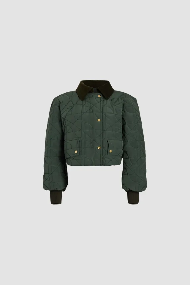 Patou Jackets OU0270188754B bomber nylon vert 34-44