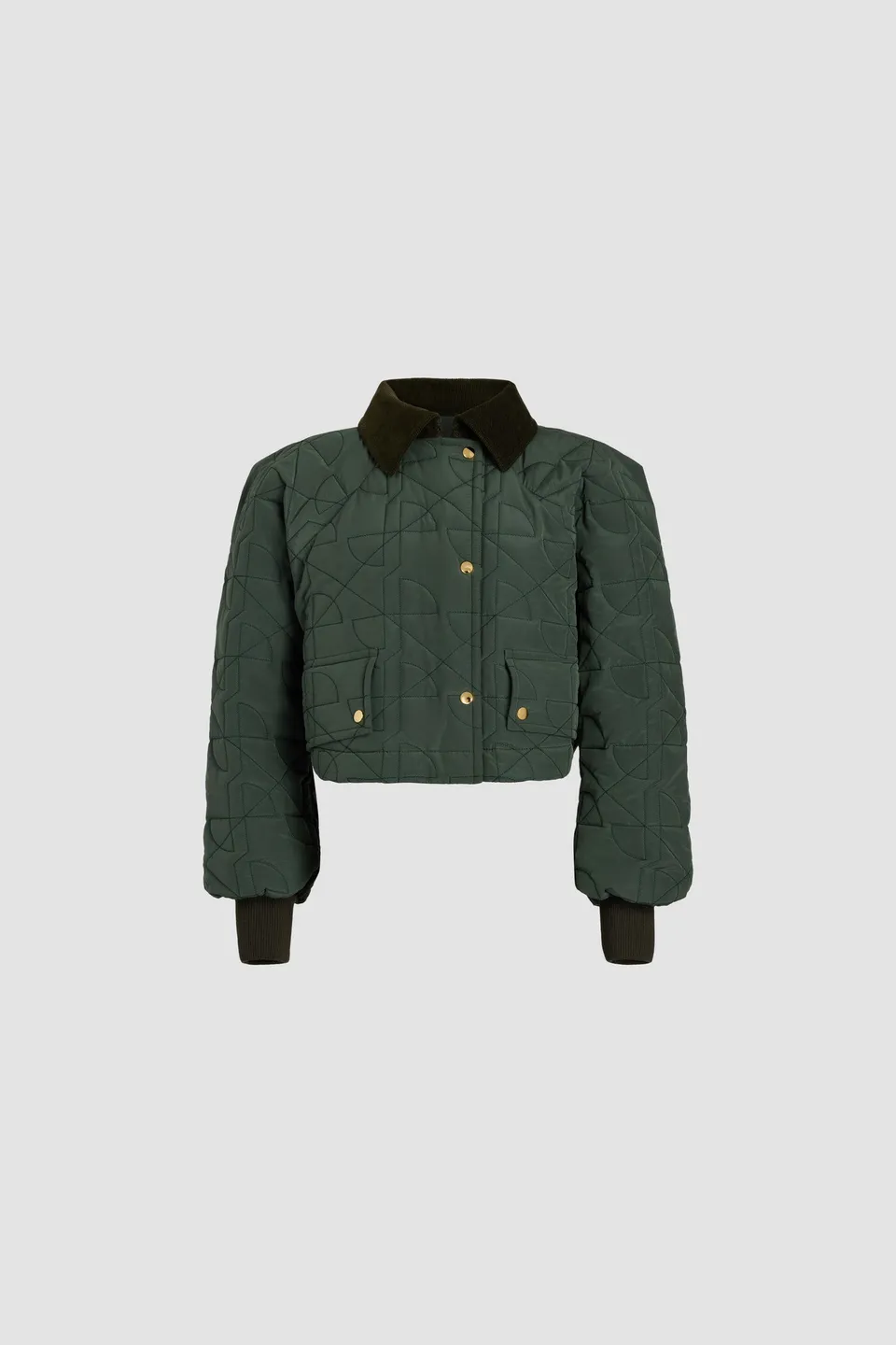 Patou Jackets OU0270188754B bomber nylon vert 34-44