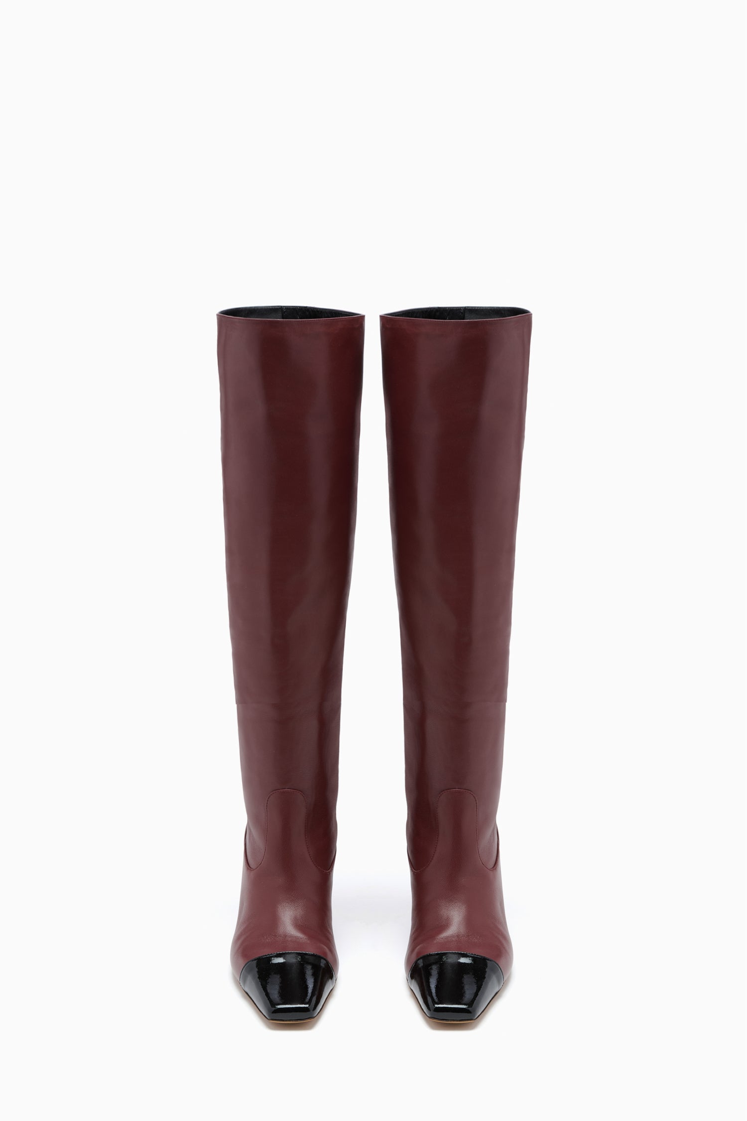 Ulla Johnson Carlyle FA261033 bottes cuir mahogany