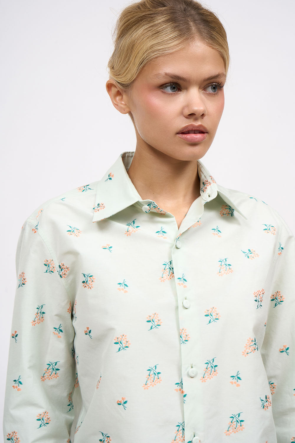 Paul & Joe Jasmin chemise jacquard popeline droite
