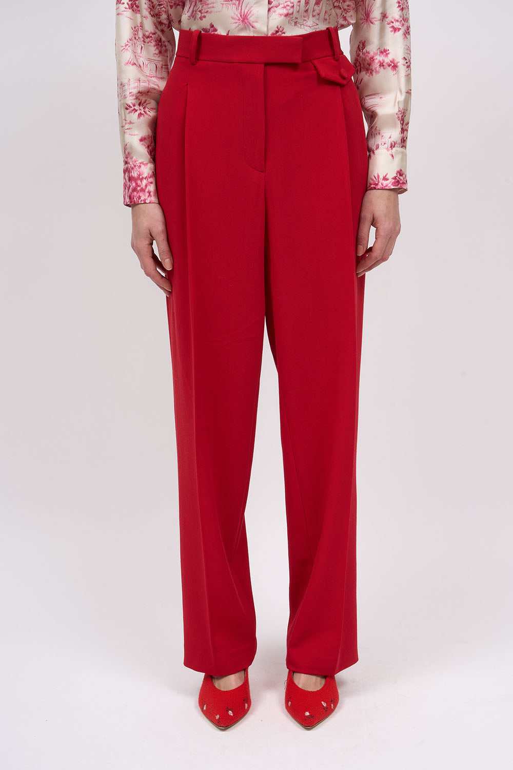 Paul & Joe Florin pantalon laine noir plis