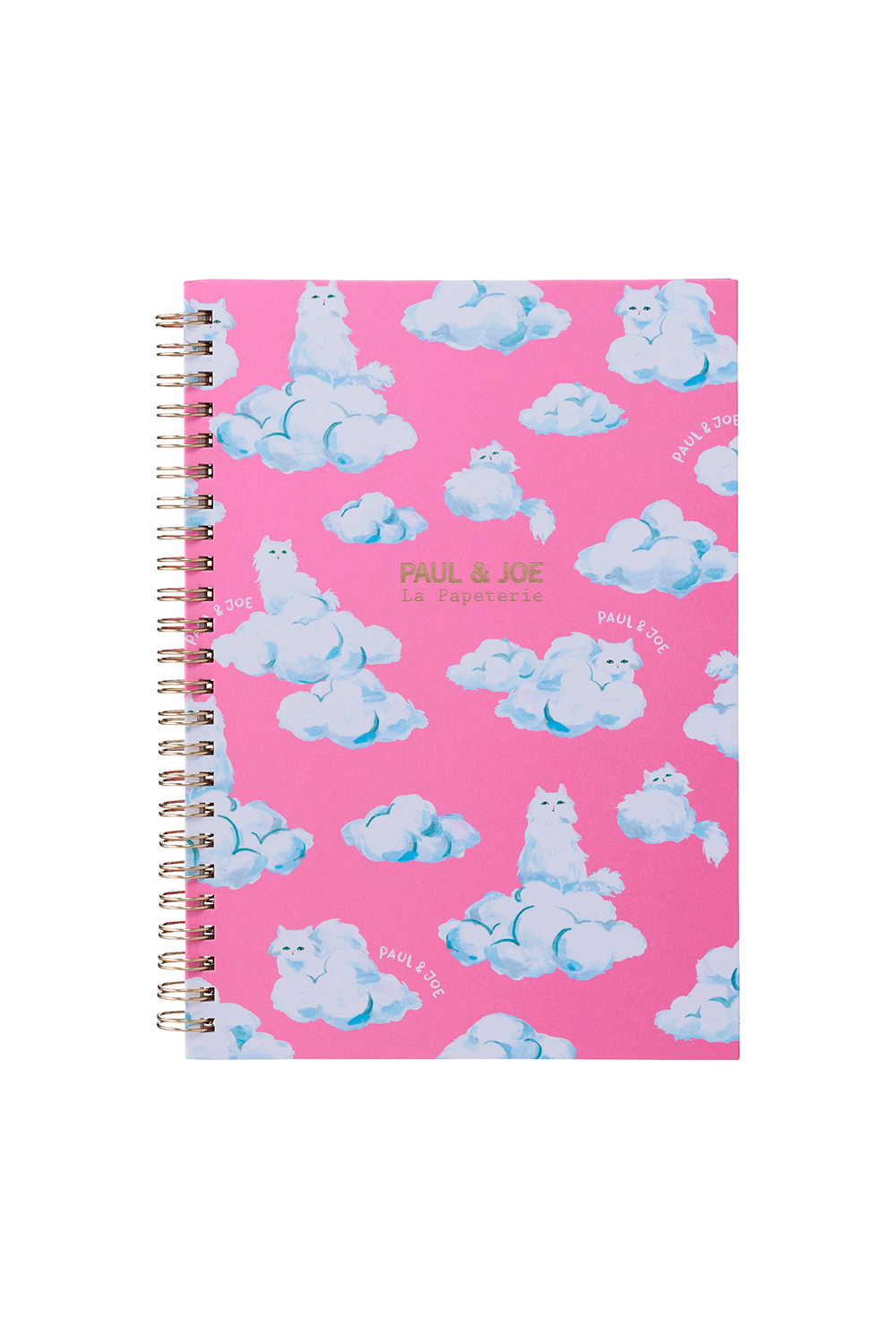 Paul & Joe carnet spirales A5 Gipsy nuages rose