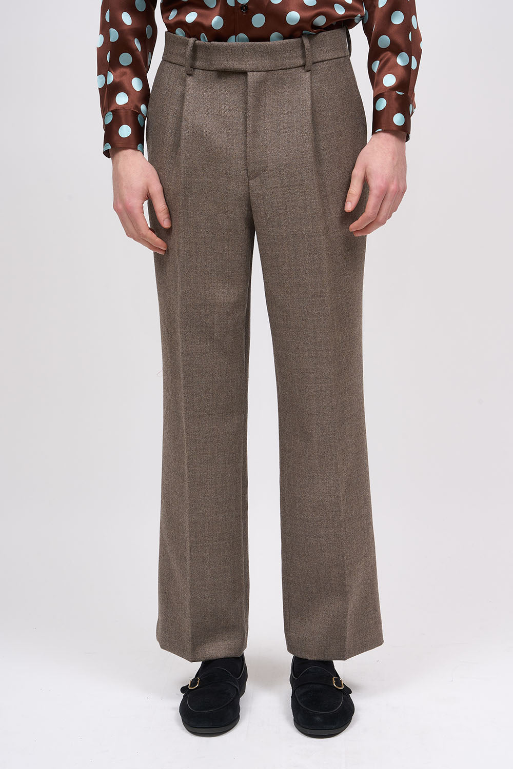 PAUL & JOE Gaetan pantalon droit laine teint en fil France