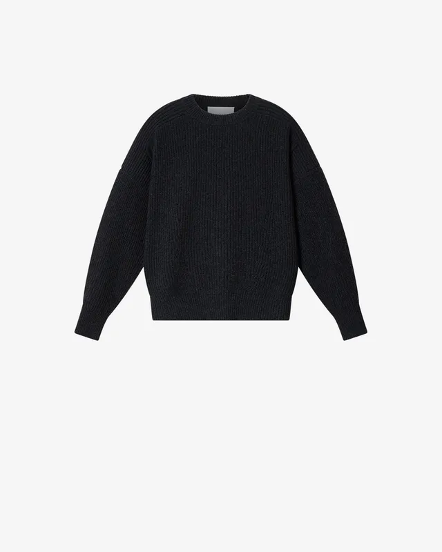 Isabel Marant Larry pull laine gris foncé cachemire