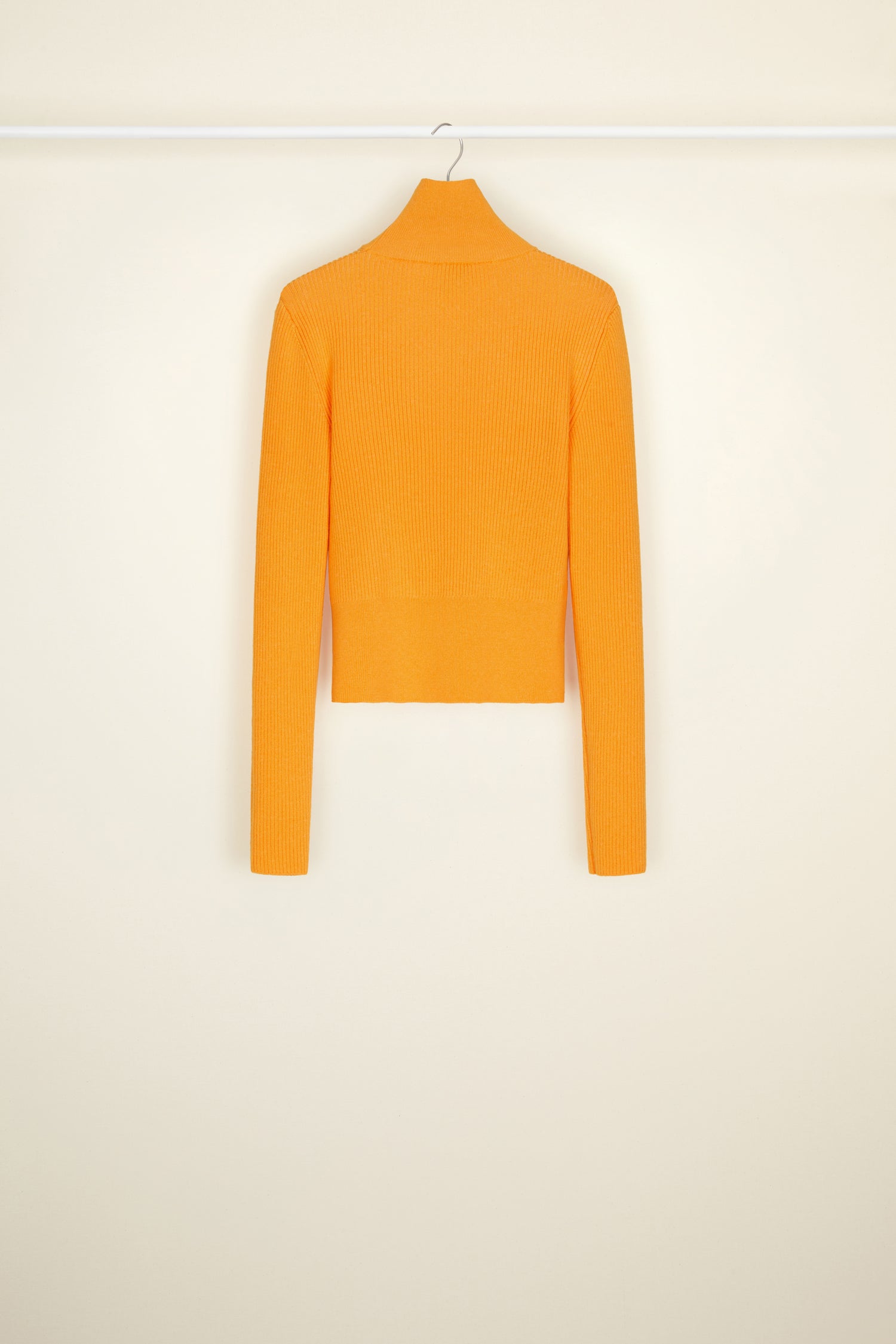 Patou KN058 Pull maille côtelée Orange XS-XL