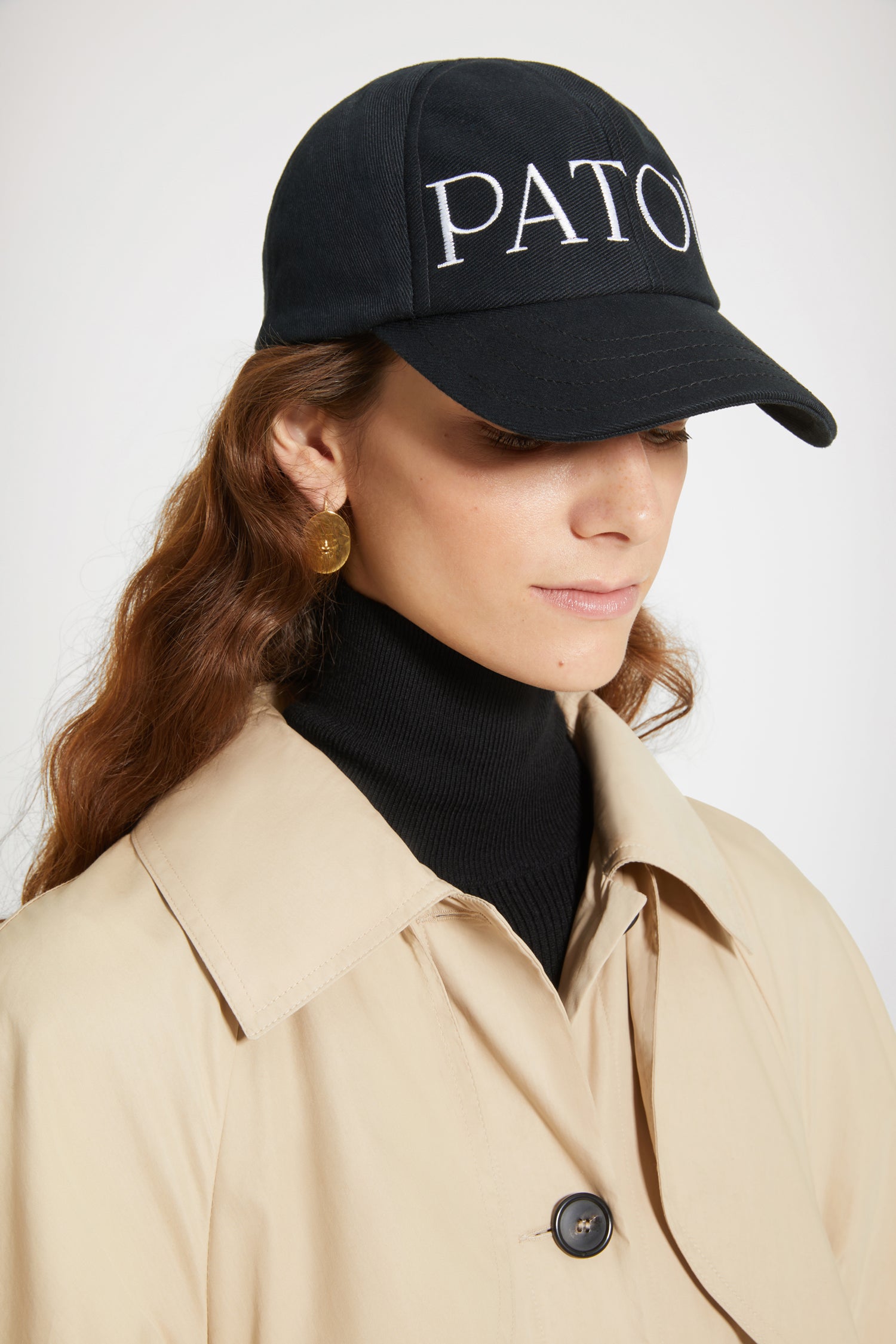 Patou OU005 trench coton sable ceinture