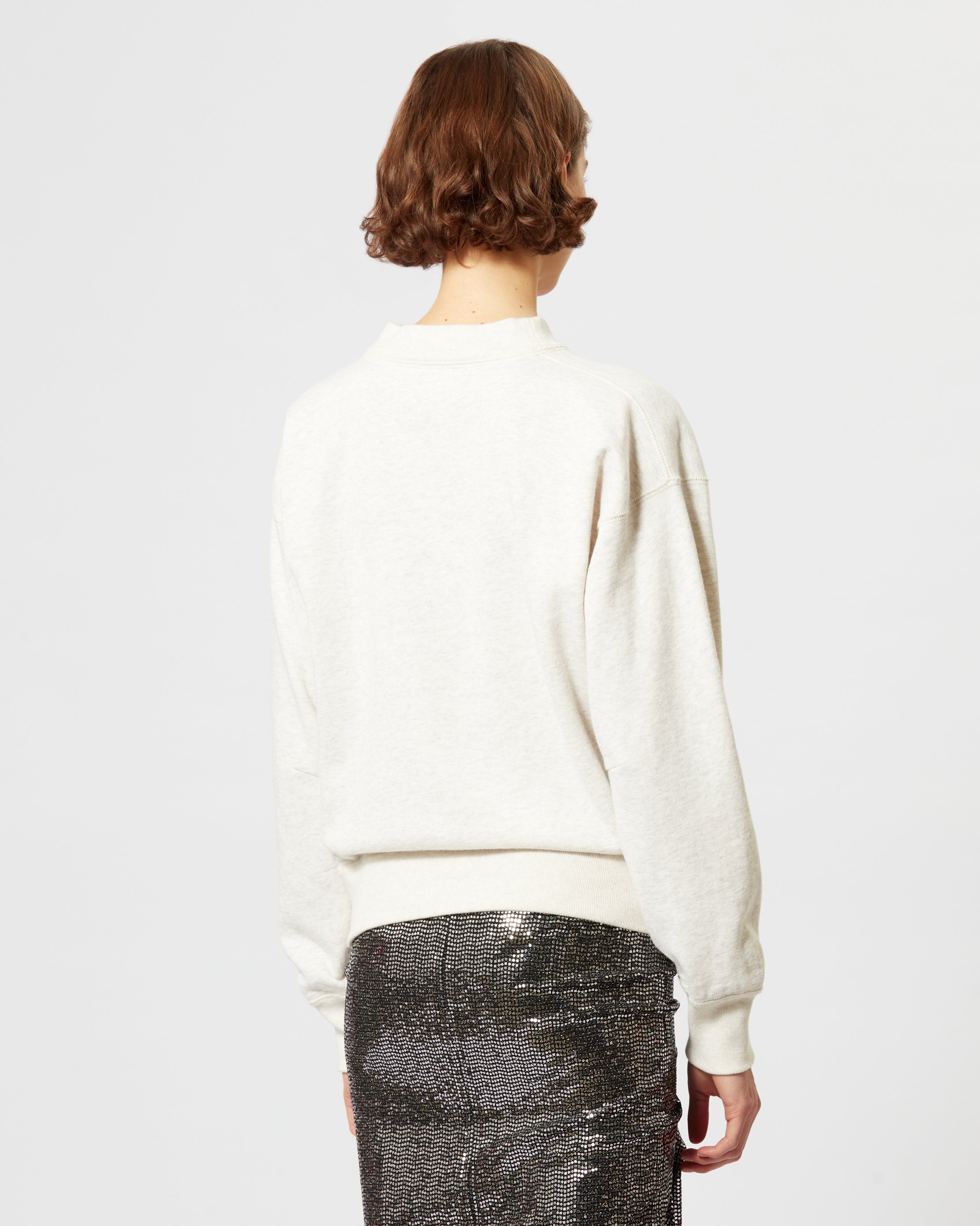 Isabel Marant Moby sweatshirt écru coton logo Marant
