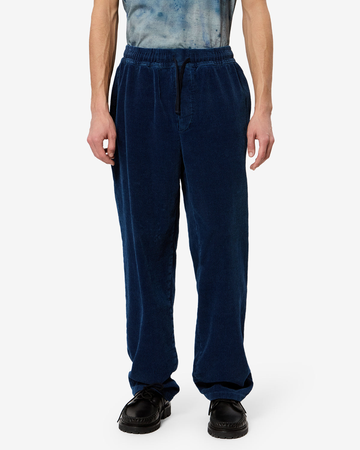 Isabel Marant Arlen pantalon velours bleu indigo