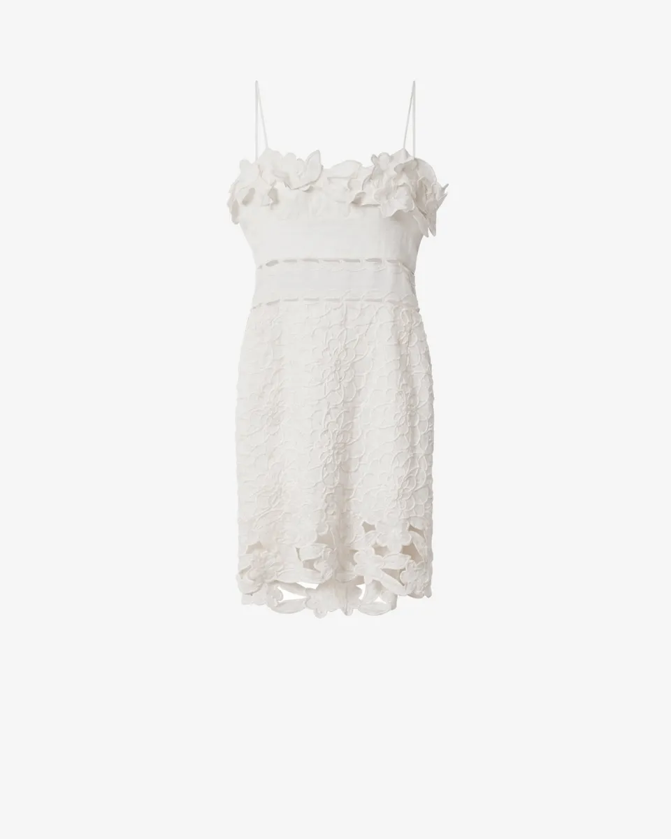 Isabel Marant Reola robe blanche brodée taille 34-44