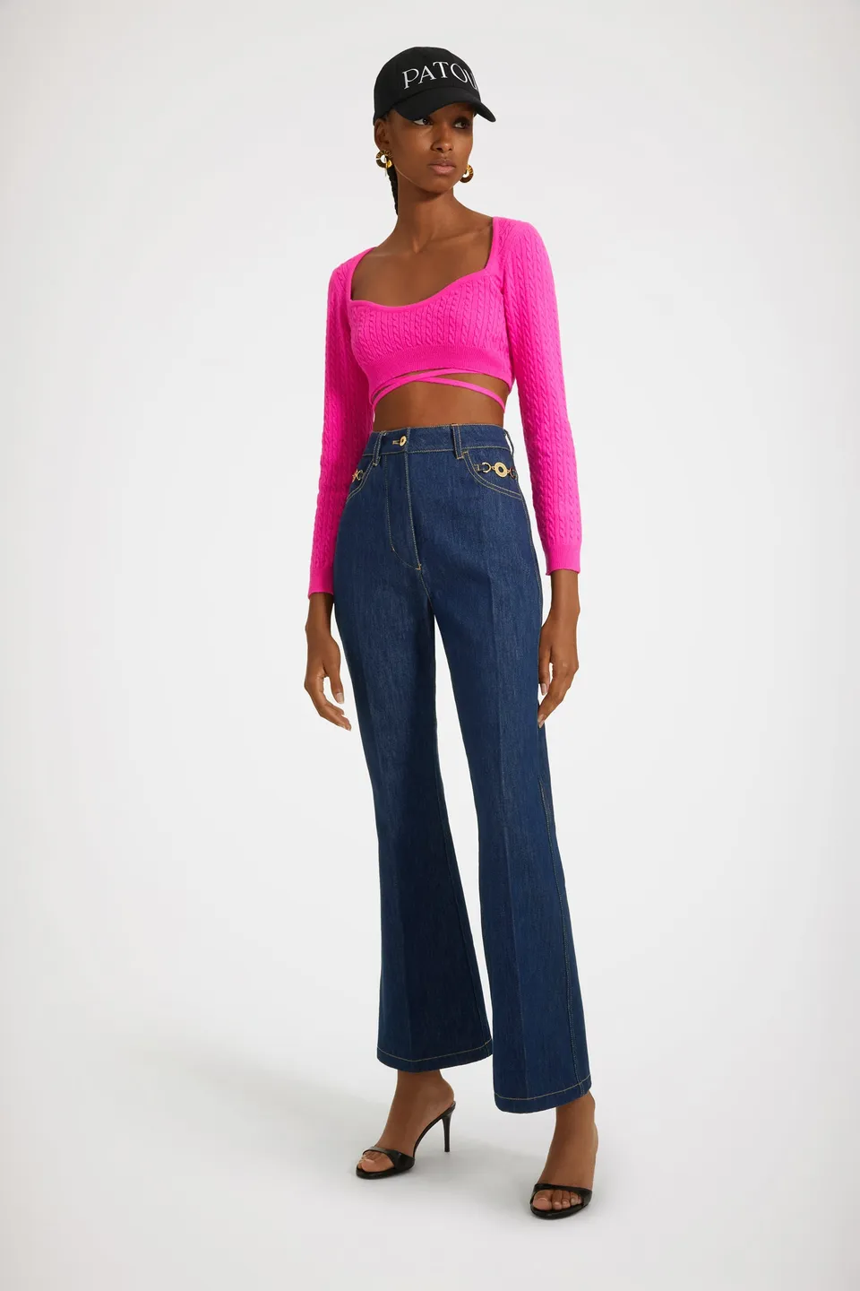 Patou Knitwear KN1228041453B top maille rose begonia M