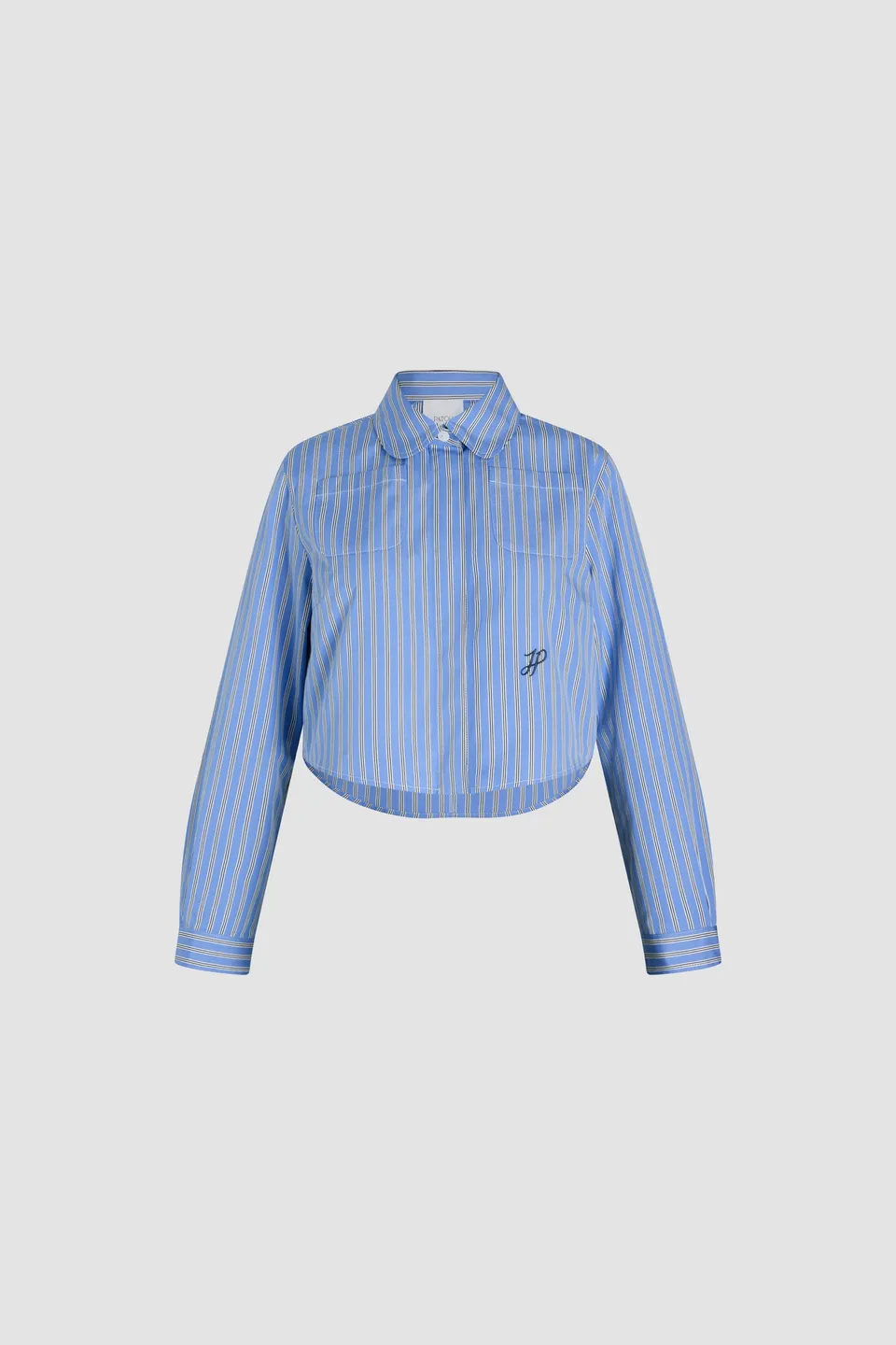 Patou BL042 chemise popeline rayée bleu heritage 34