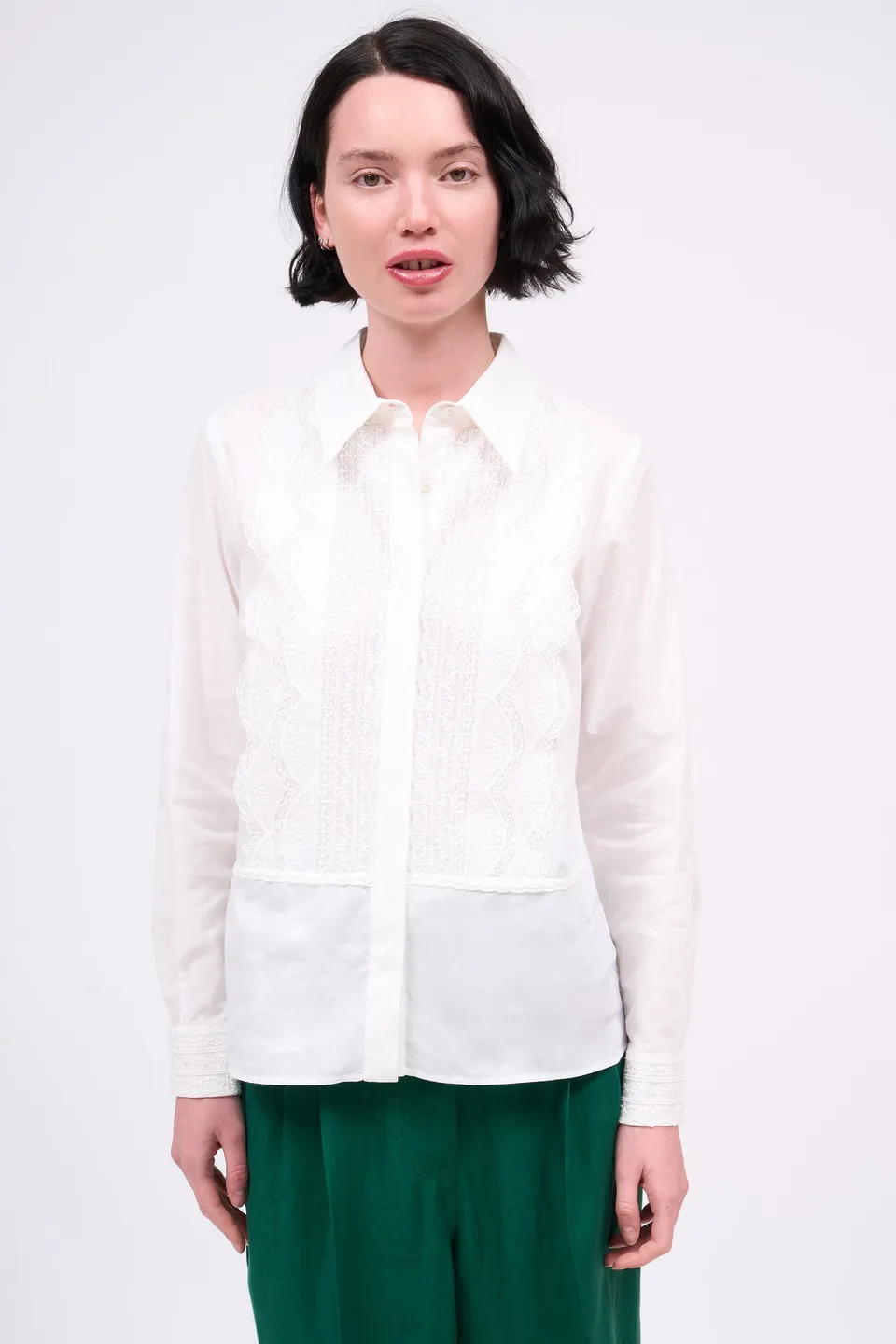 Paul & Joe Costabrava chemise voile dentelle