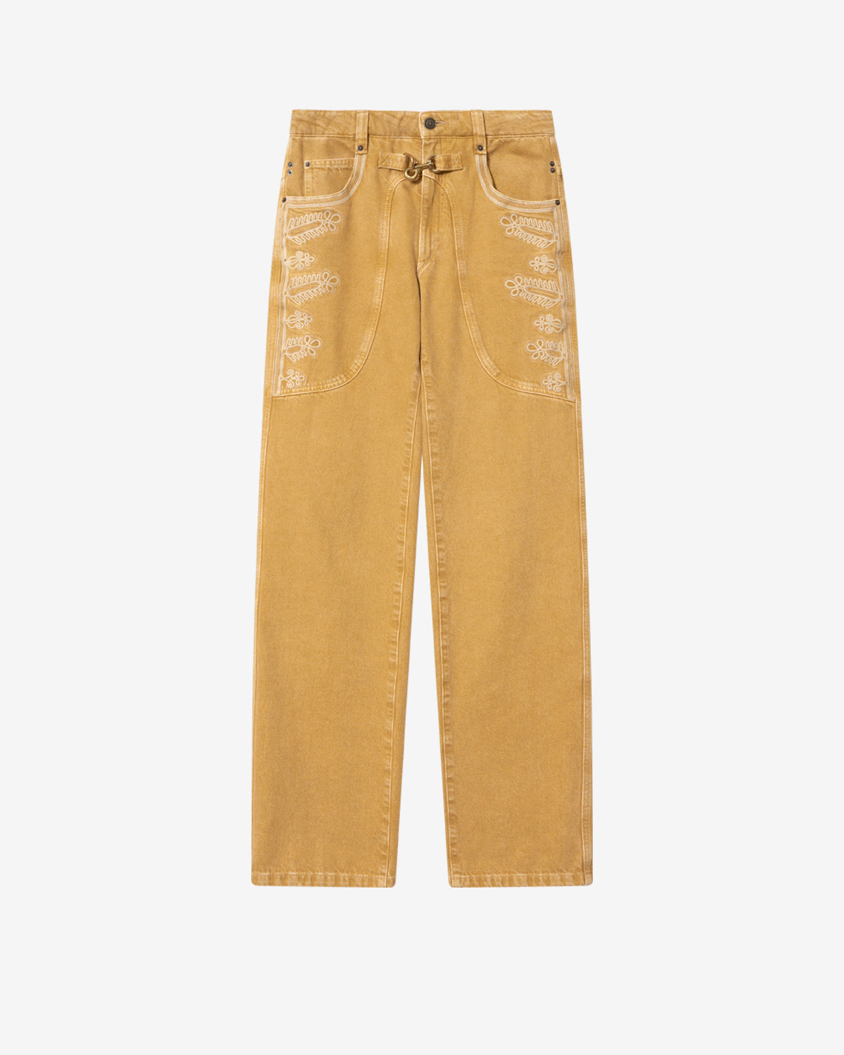 Isabel Marant Elna Jean droit honey broderie