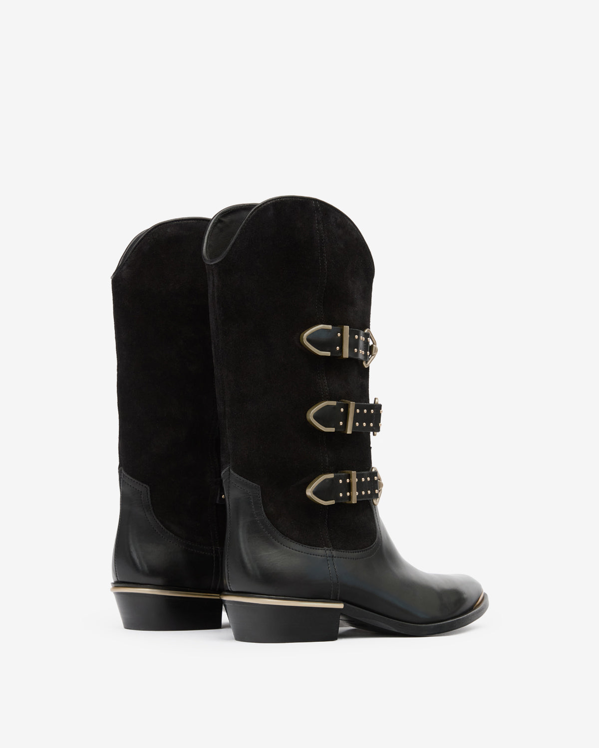 Isabel Marant Mexia bottes cuir noir