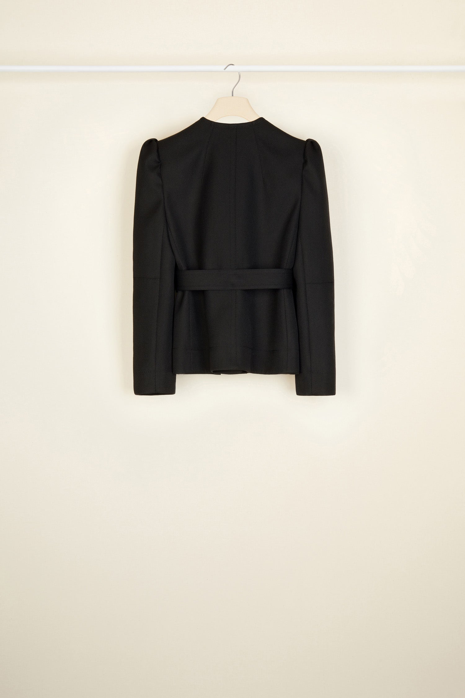 Patou H21JA0140071999B veste laine noire cropped