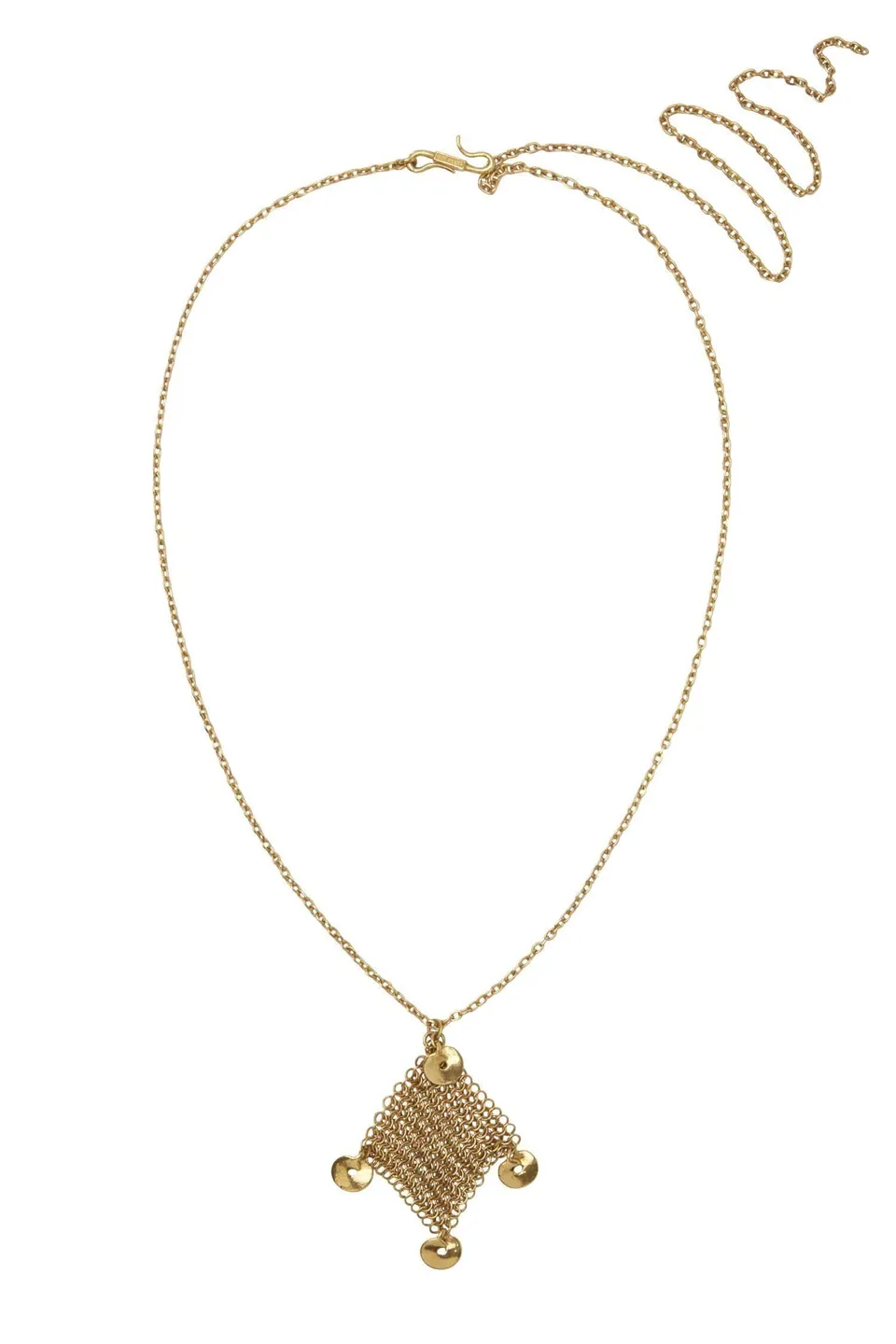 Alemais Atomic Chain Disc collier laiton taille unique