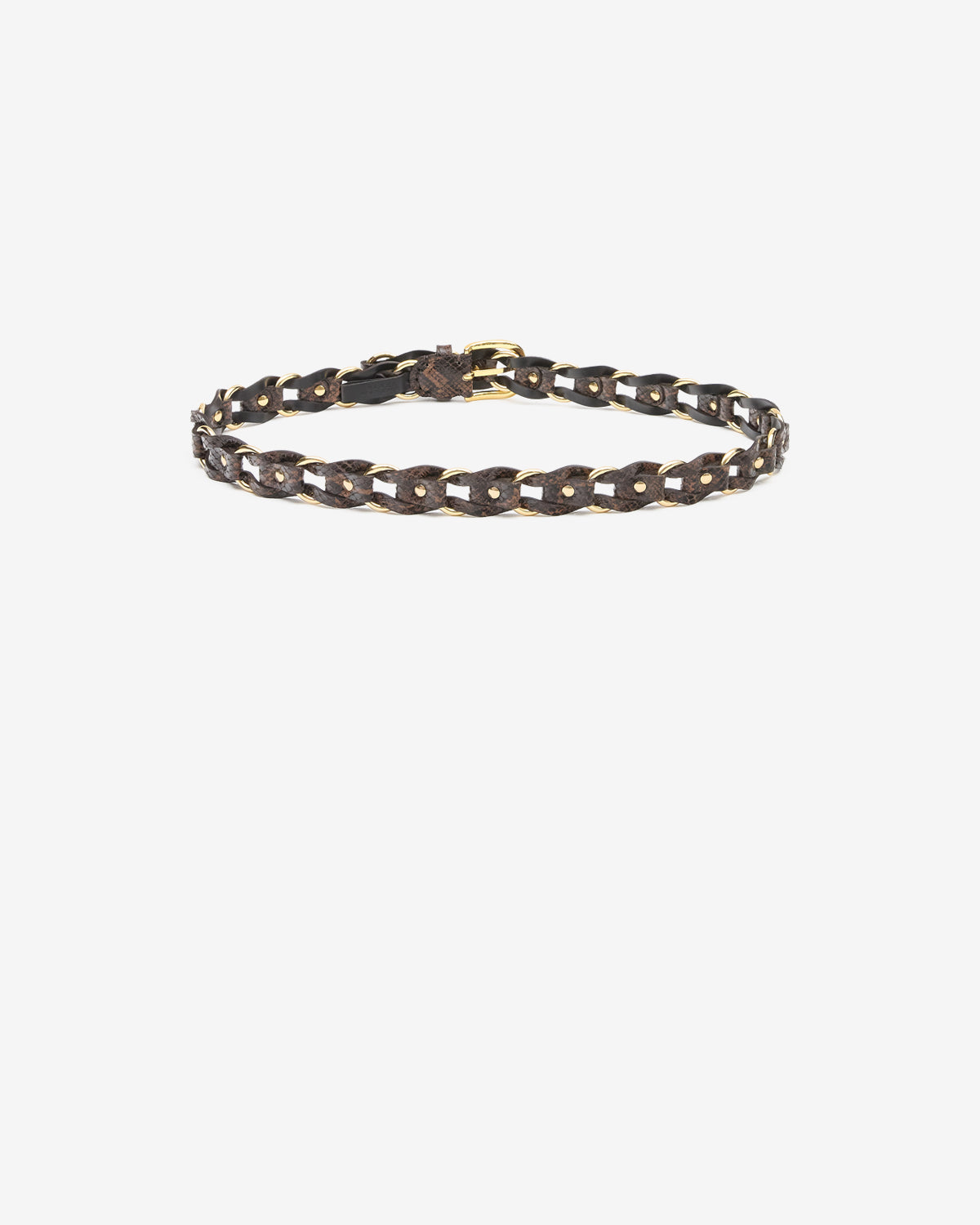 Isabel Marant Bali ceinture cuir mocha 3 cm