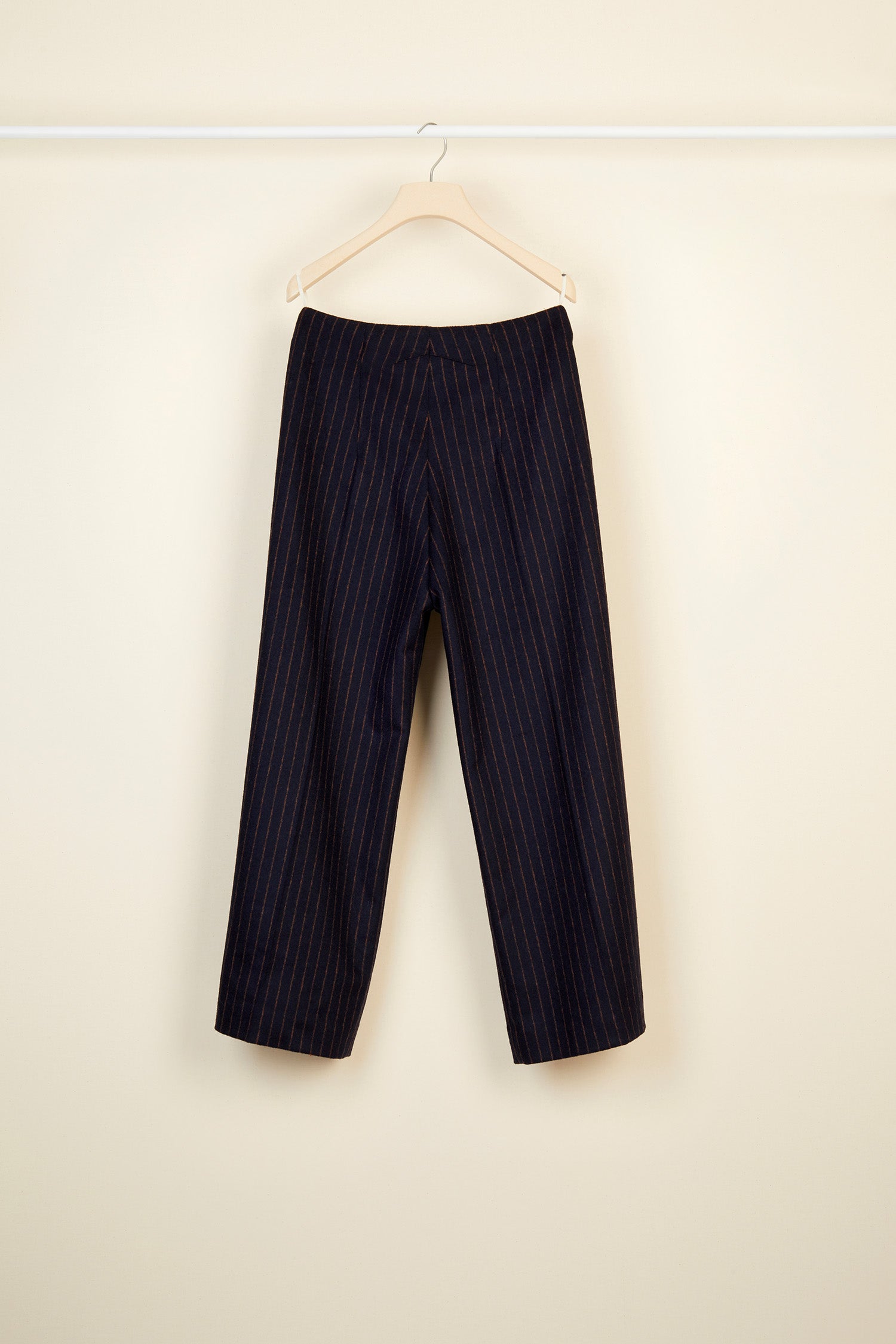 Patou Trousers TR0010004602N pantalon laine bleu rayé
