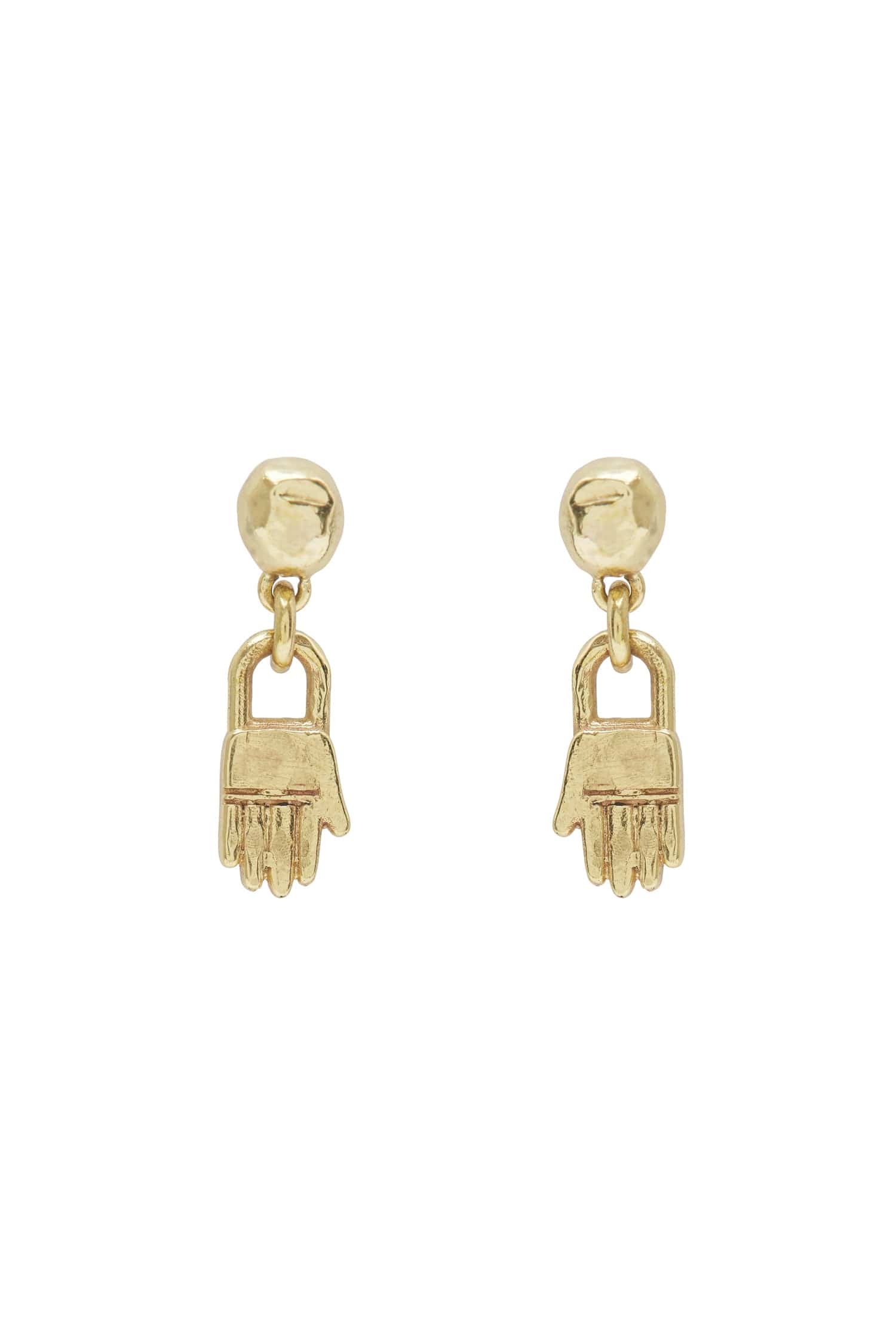 Alemaïs Le Jardin Mini Hand Drop Studs boucles d'oreilles laiton taille unique