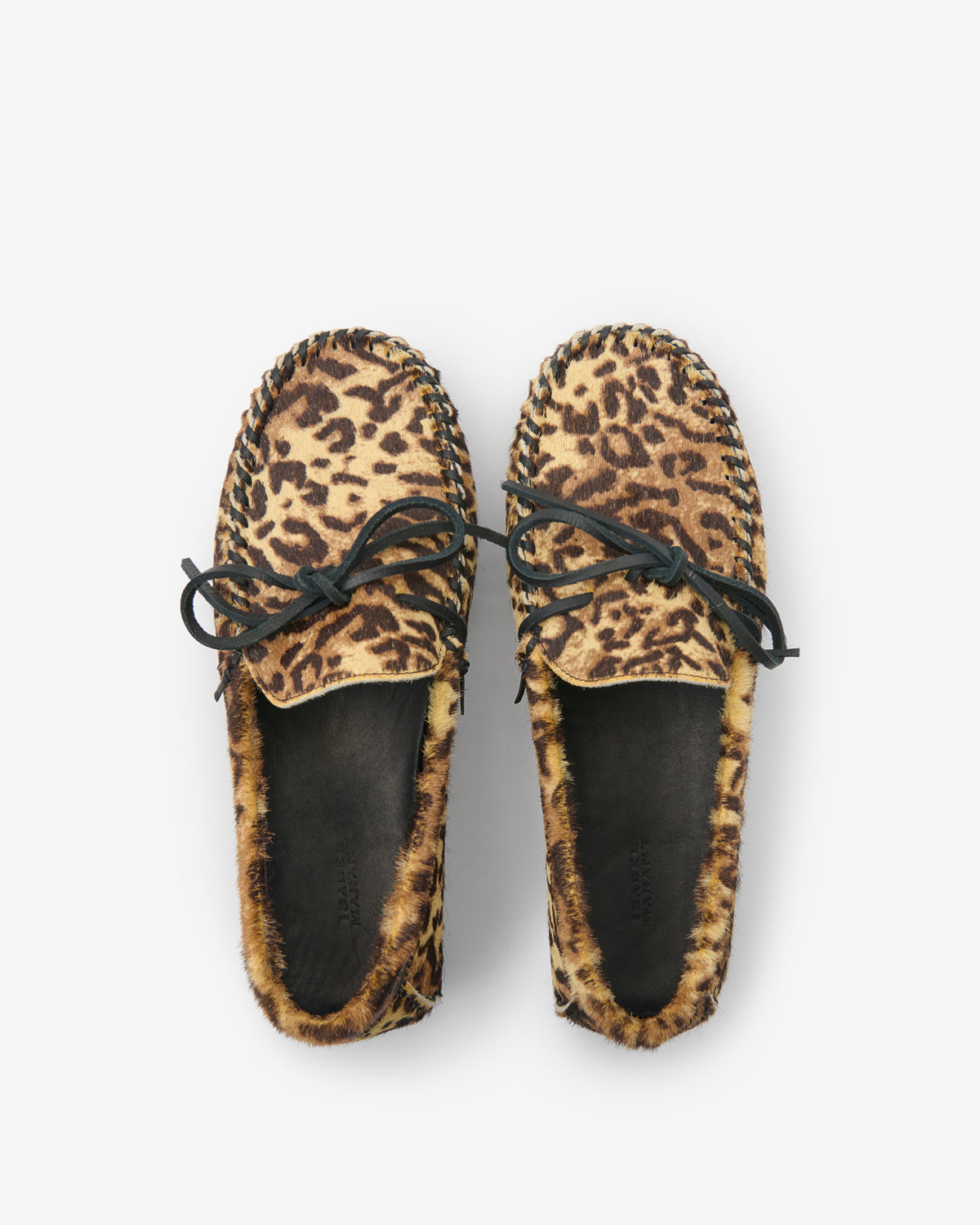 Isabel Marant Fitza MC0019FB mocassins cuir fauve zèbre
