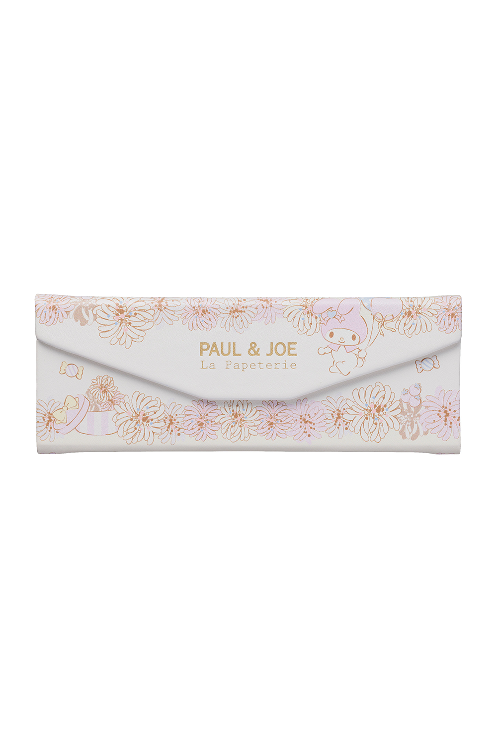 Paul & Joe étui lunettes blanc My Melody chrysanthème