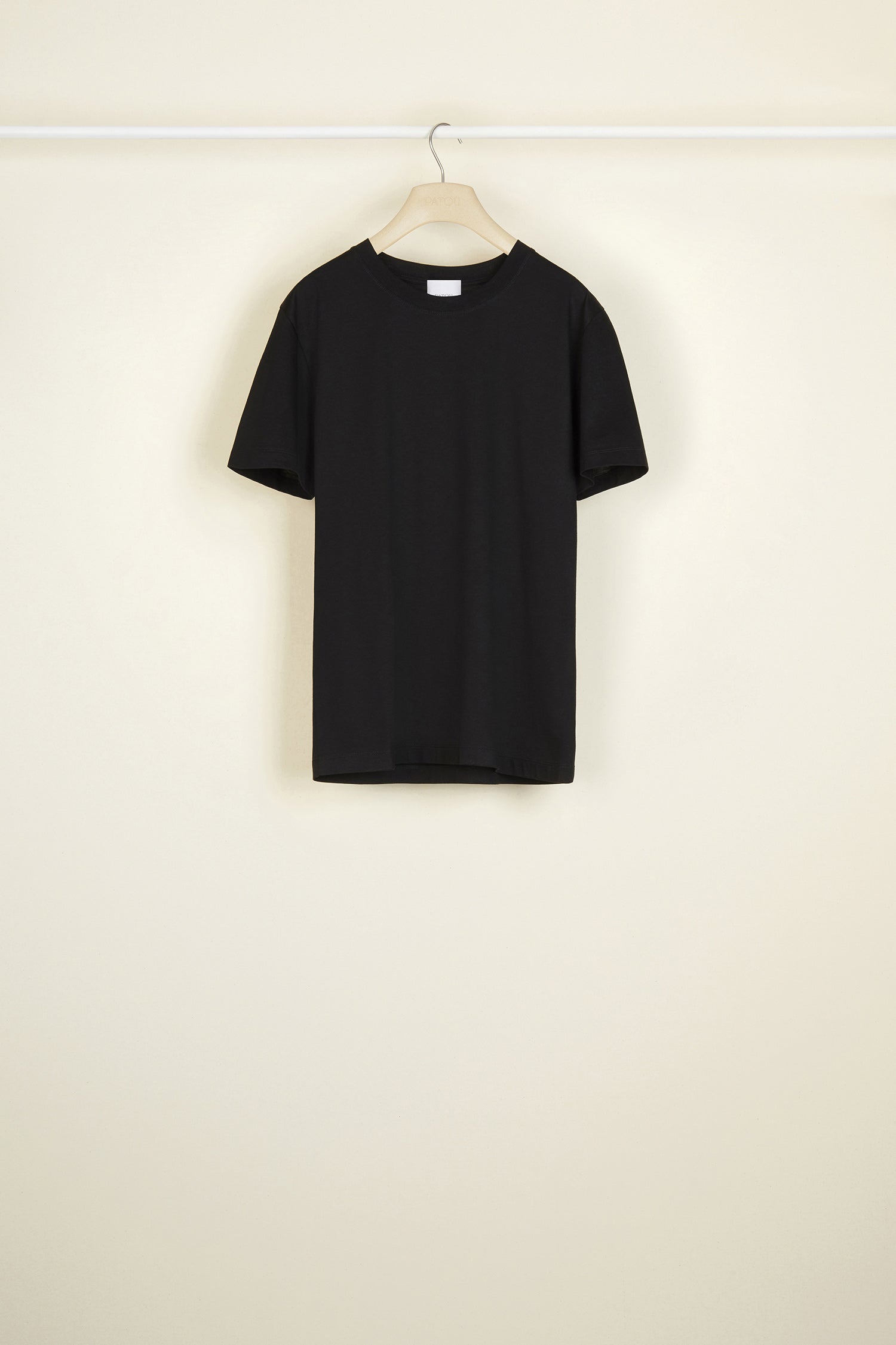 Patou T-Shirts tee coton bio noir XS-XL col rond