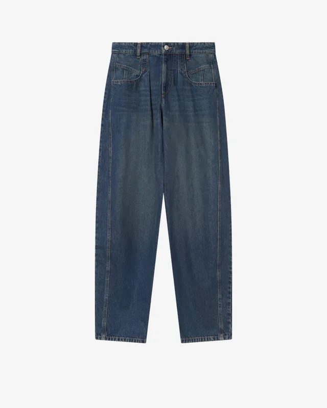 Isabel Marant Lisha jean barrel bleu taille haute