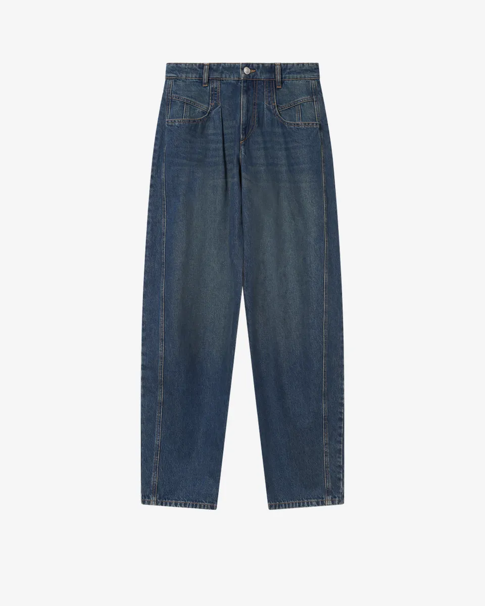 Isabel Marant Lisha jean barrel bleu taille haute