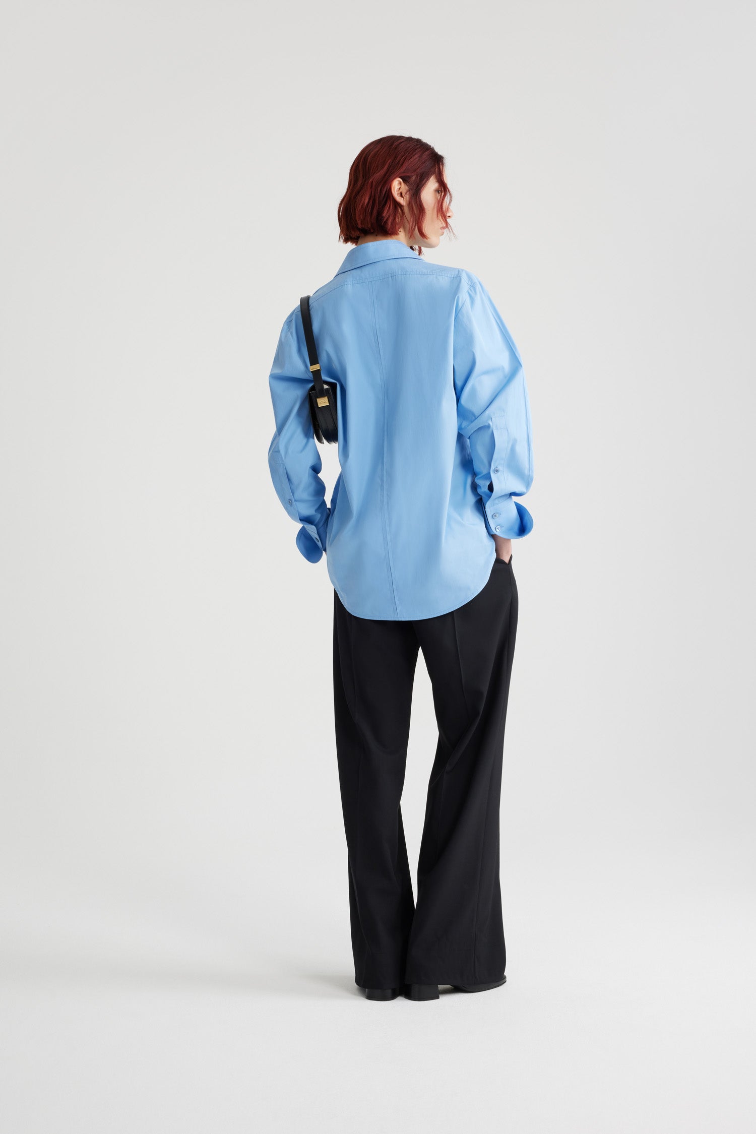 Patou Safari H24BL035 chemise coton bio bleu Airy Blue