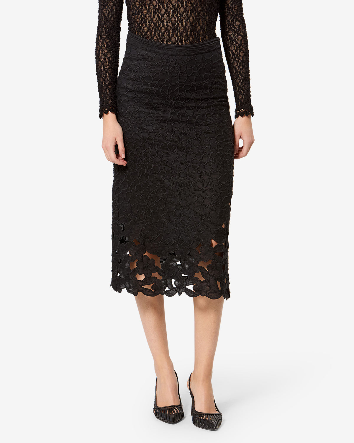 Isabel Marant Ryesha JU0547FA-D3J12I jupe longue noir