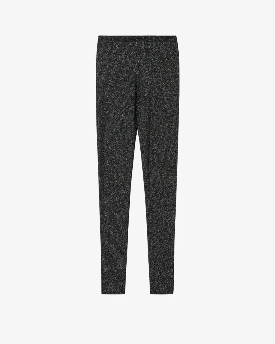 Isabel Marant Maritza pantalon legging noir lurex