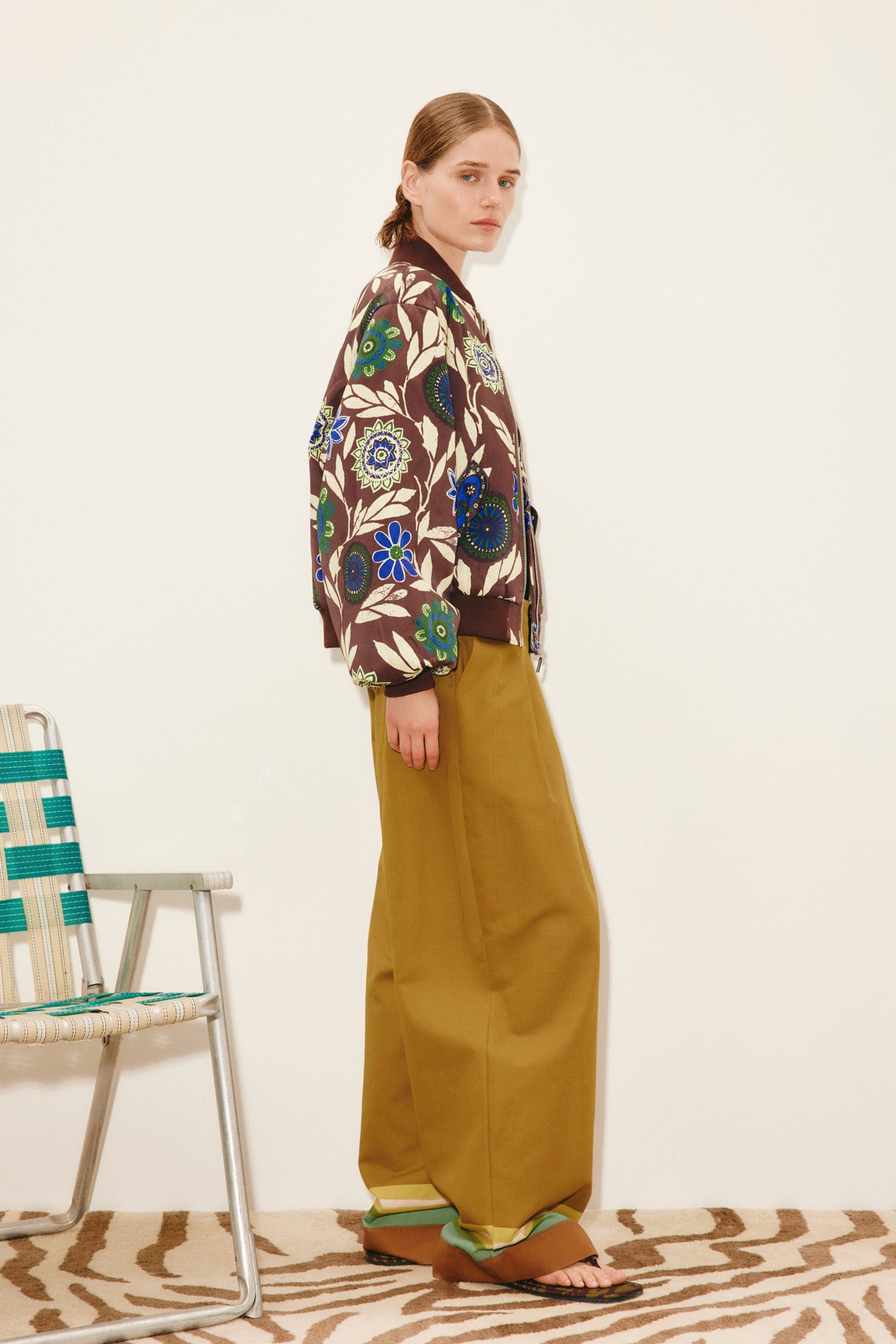 Alemäis Jasper blouson bomber satin floral