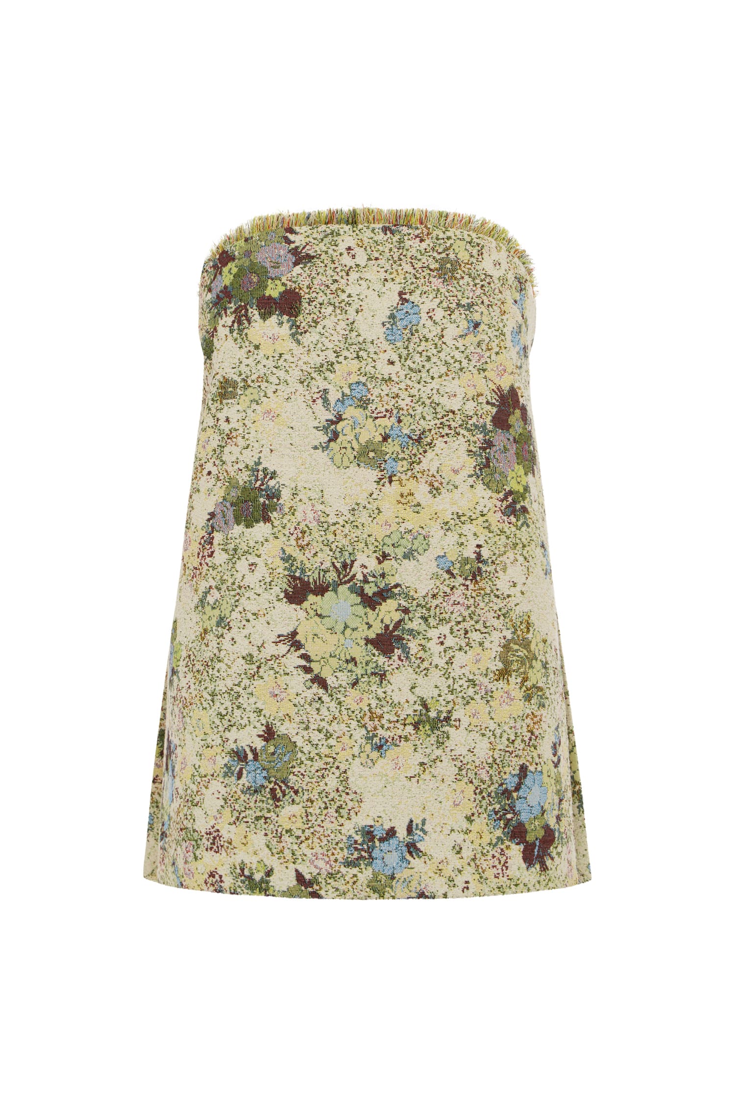 Alemais Whitney Top bustier jacquard franges