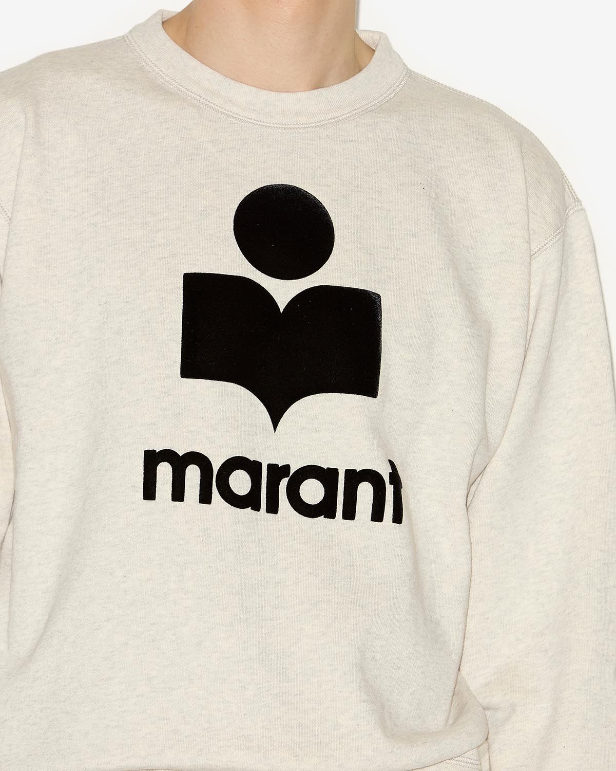 Isabel Marant Sweatshirts Mikoy sweatshirt écru coton