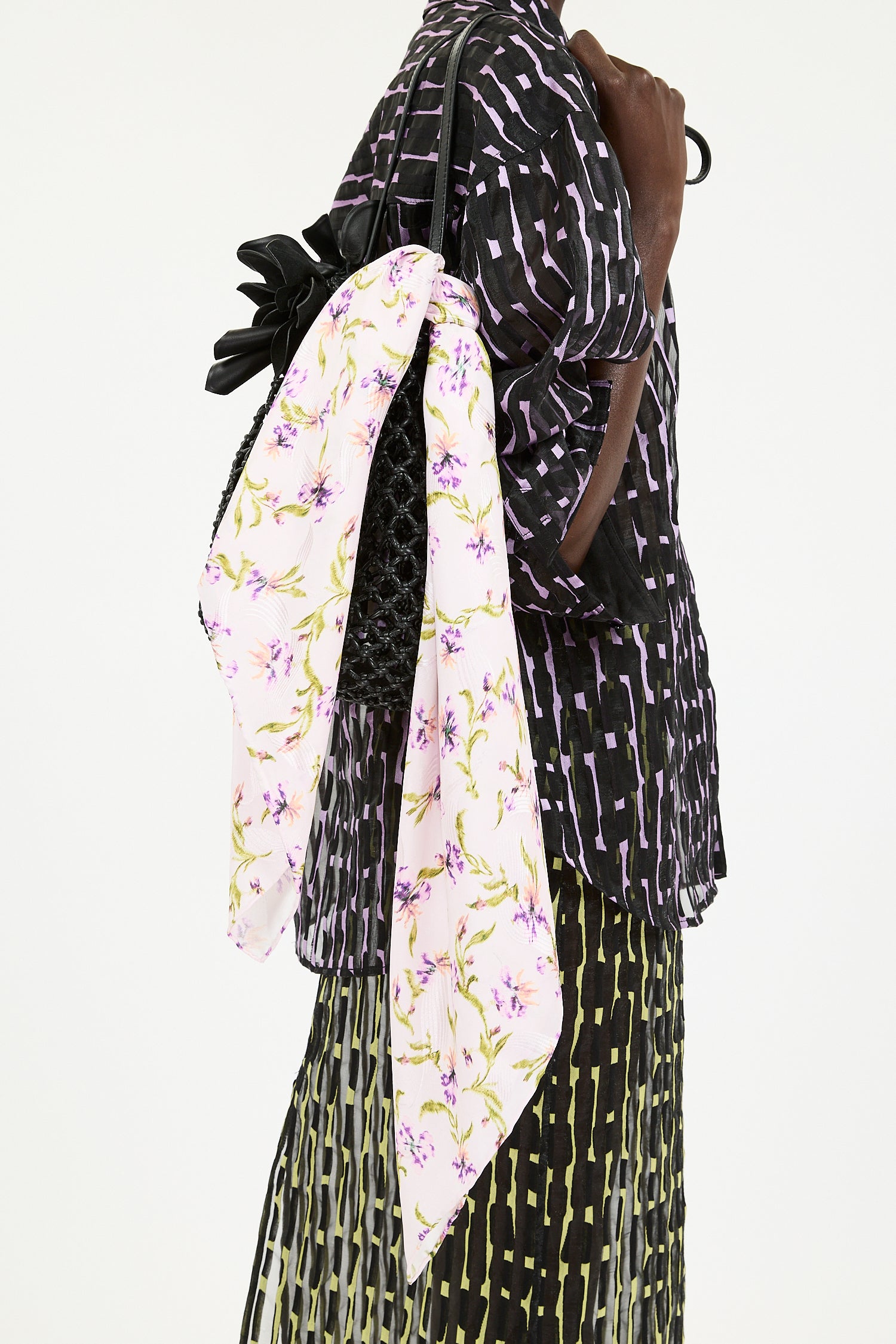 Ulla Johnson Chiara foulard soie Heliotrope 90x90