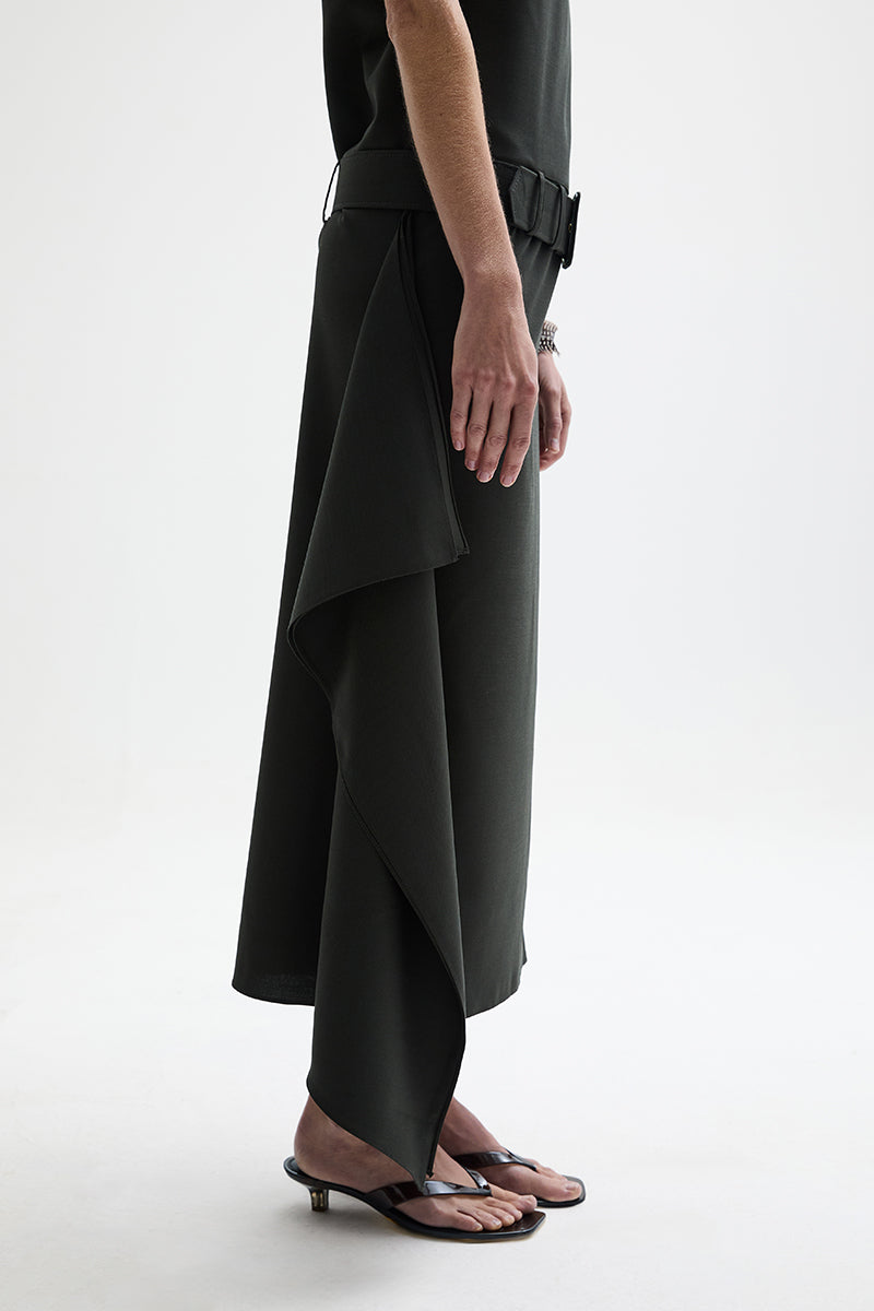 ATU Body Couture PLUNGE robe midi kaki taille S