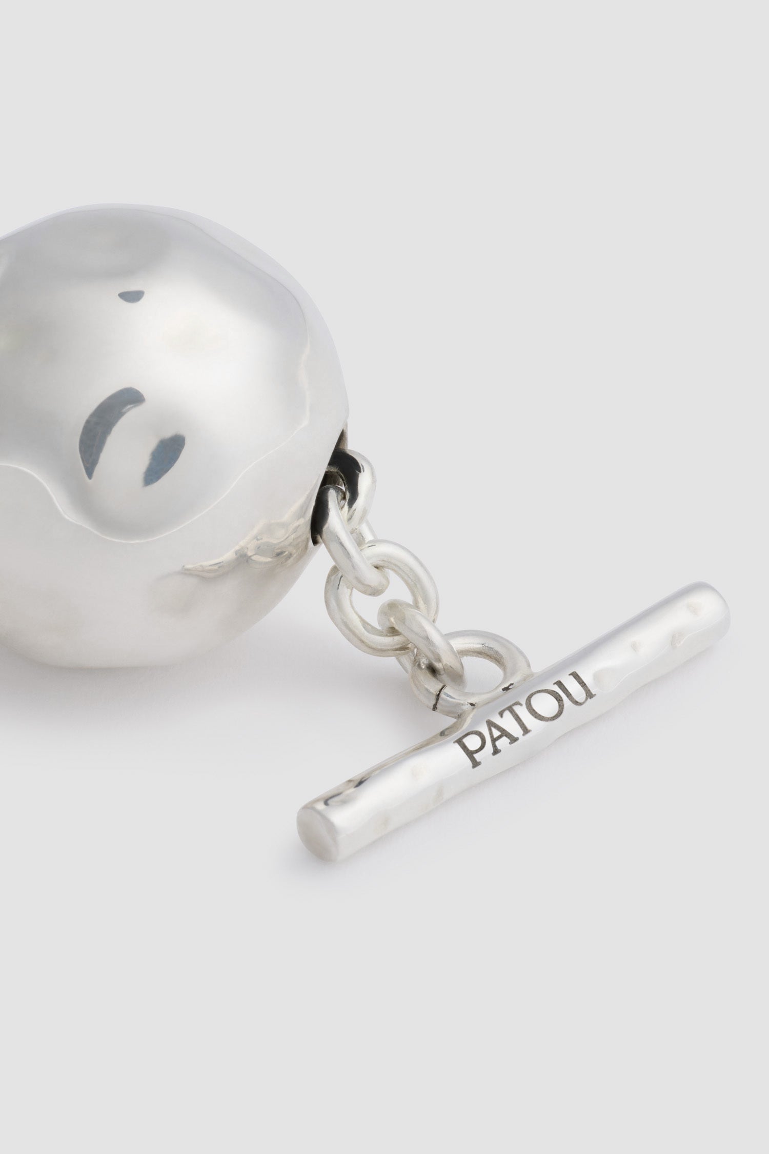 Patou JW131 bracelet laiton argenté martelé